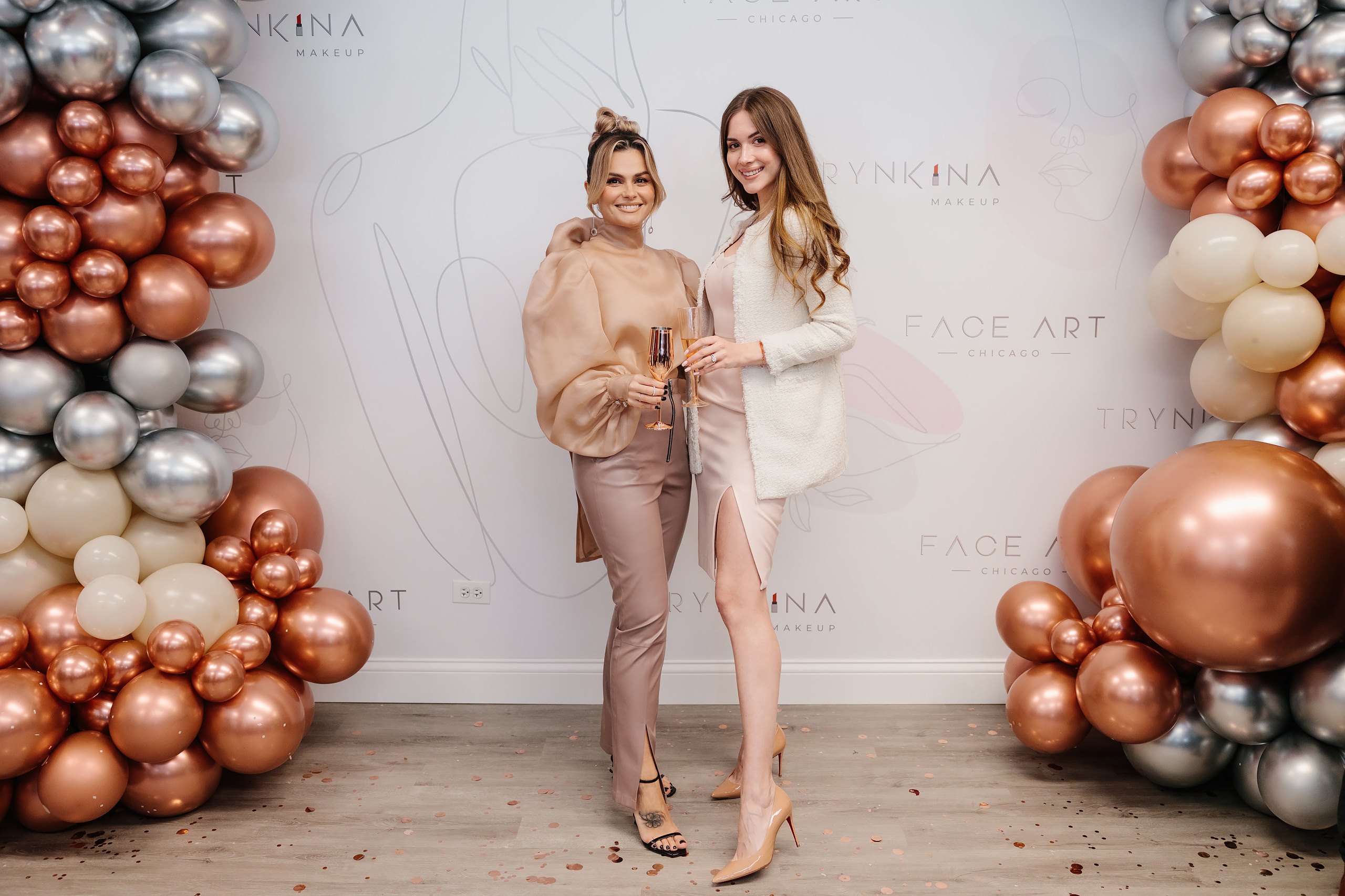 Grand Opening Trynkina Makeup 11.20.2022. Wedding family event photographer in Chicago Nick Yushevich