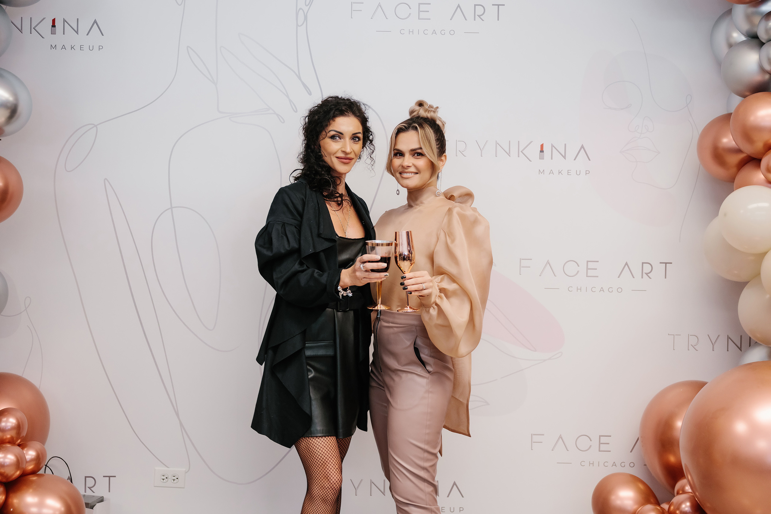 Grand Opening Trynkina Makeup 11.20.2022. Wedding family event photographer in Chicago Nick Yushevich