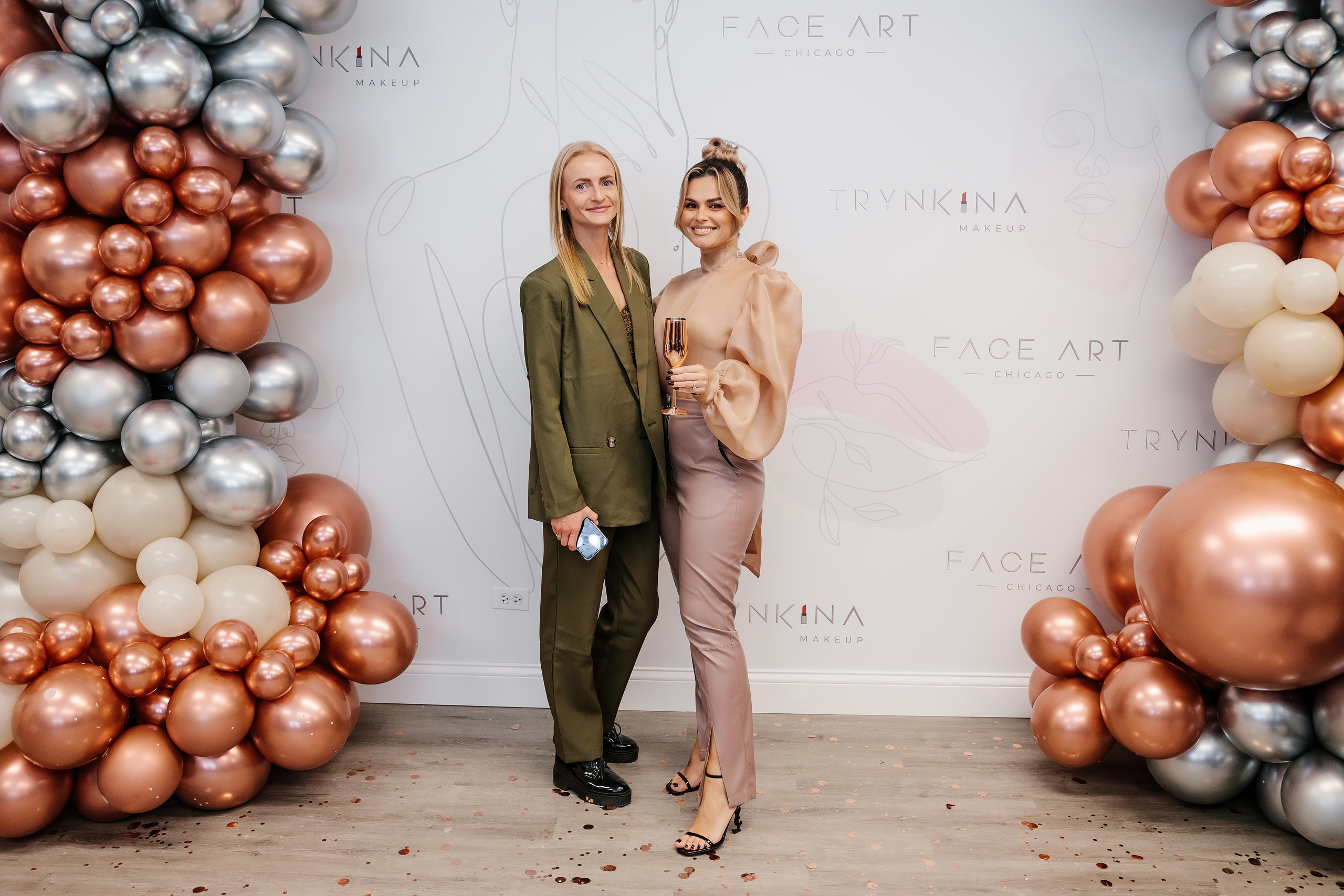 Grand Opening Trynkina Makeup 11.20.2022. Wedding family event photographer in Chicago Nick Yushevich