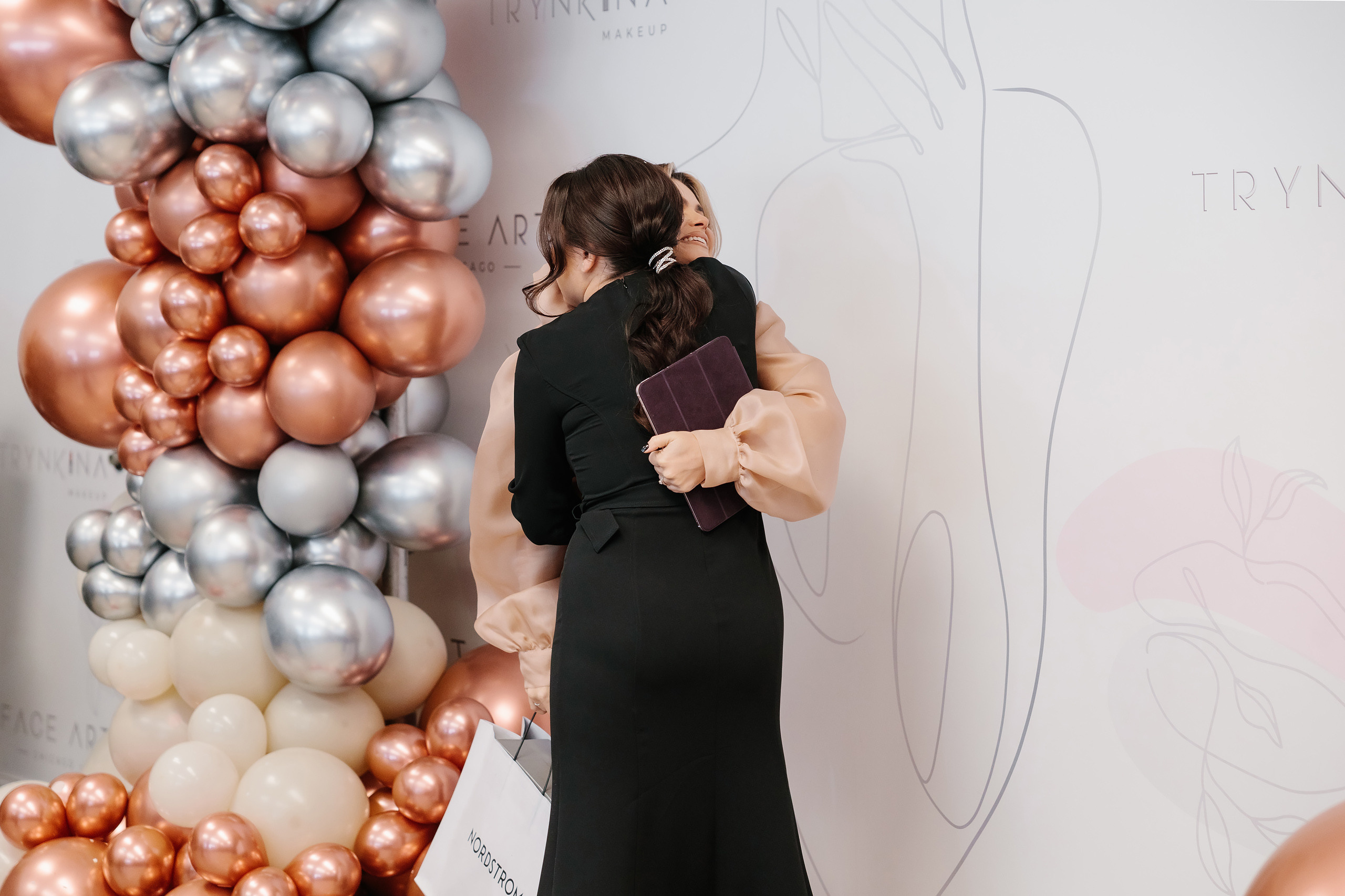 Grand Opening Trynkina Makeup 11.20.2022. Wedding family event photographer in Chicago Nick Yushevich