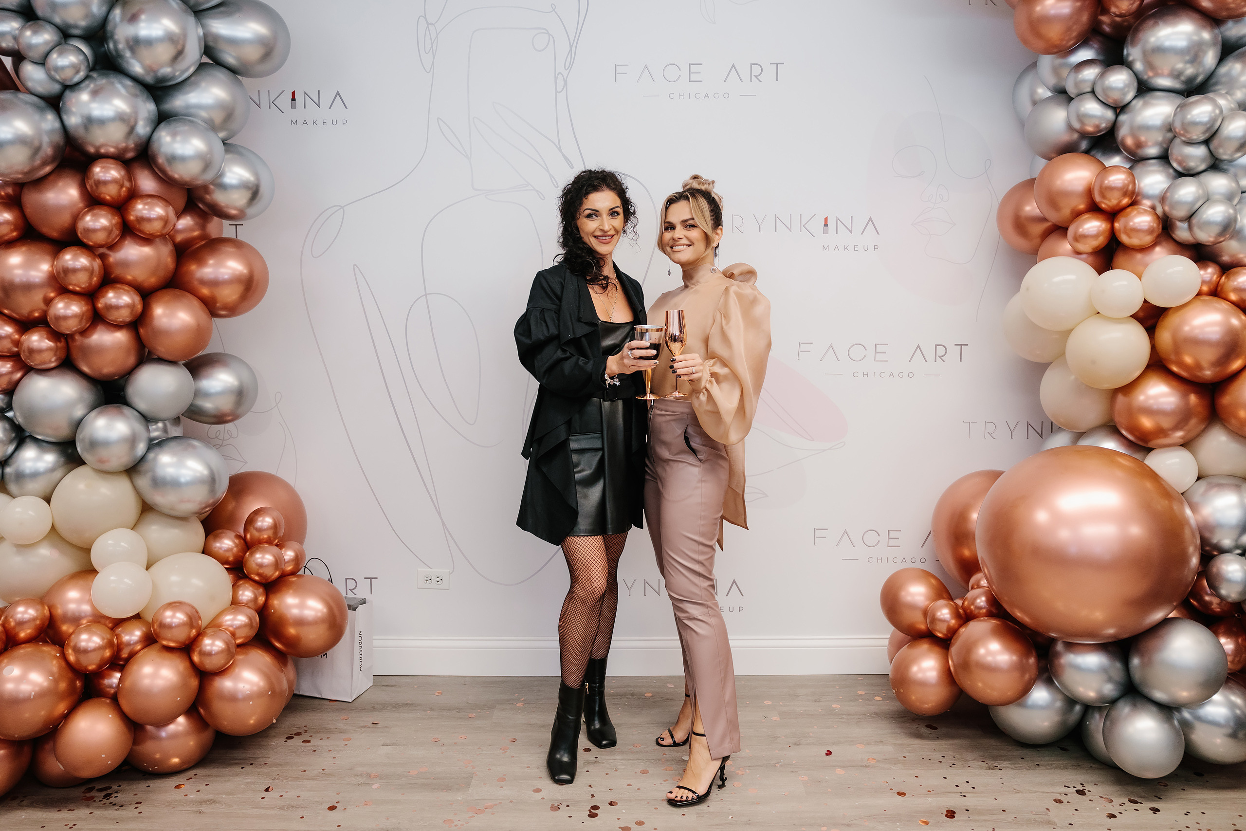 Grand Opening Trynkina Makeup 11.20.2022. Wedding family event photographer in Chicago Nick Yushevich