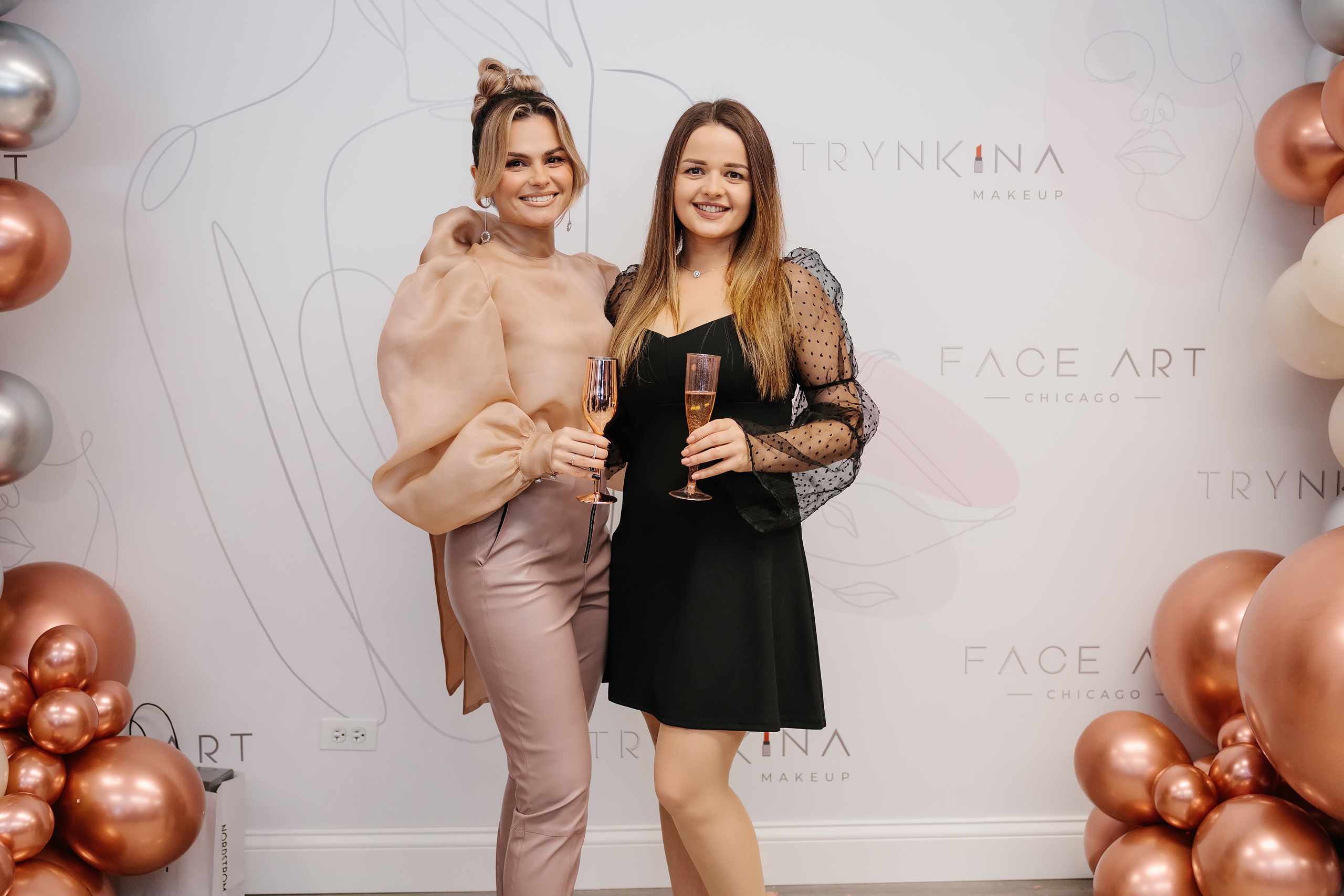 Grand Opening Trynkina Makeup 11.20.2022. Wedding family event photographer in Chicago Nick Yushevich