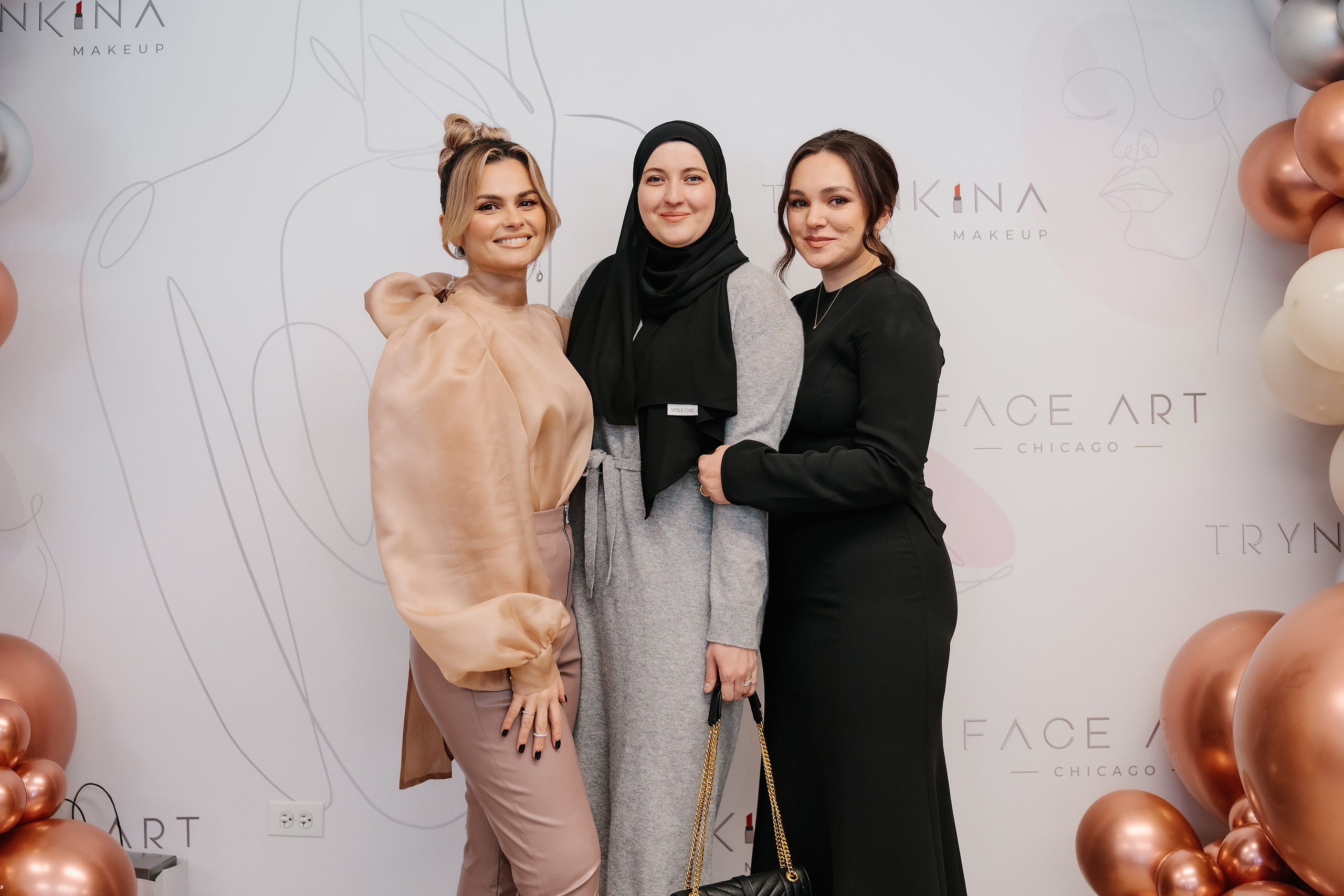 Grand Opening Trynkina Makeup 11.20.2022. Wedding family event photographer in Chicago Nick Yushevich