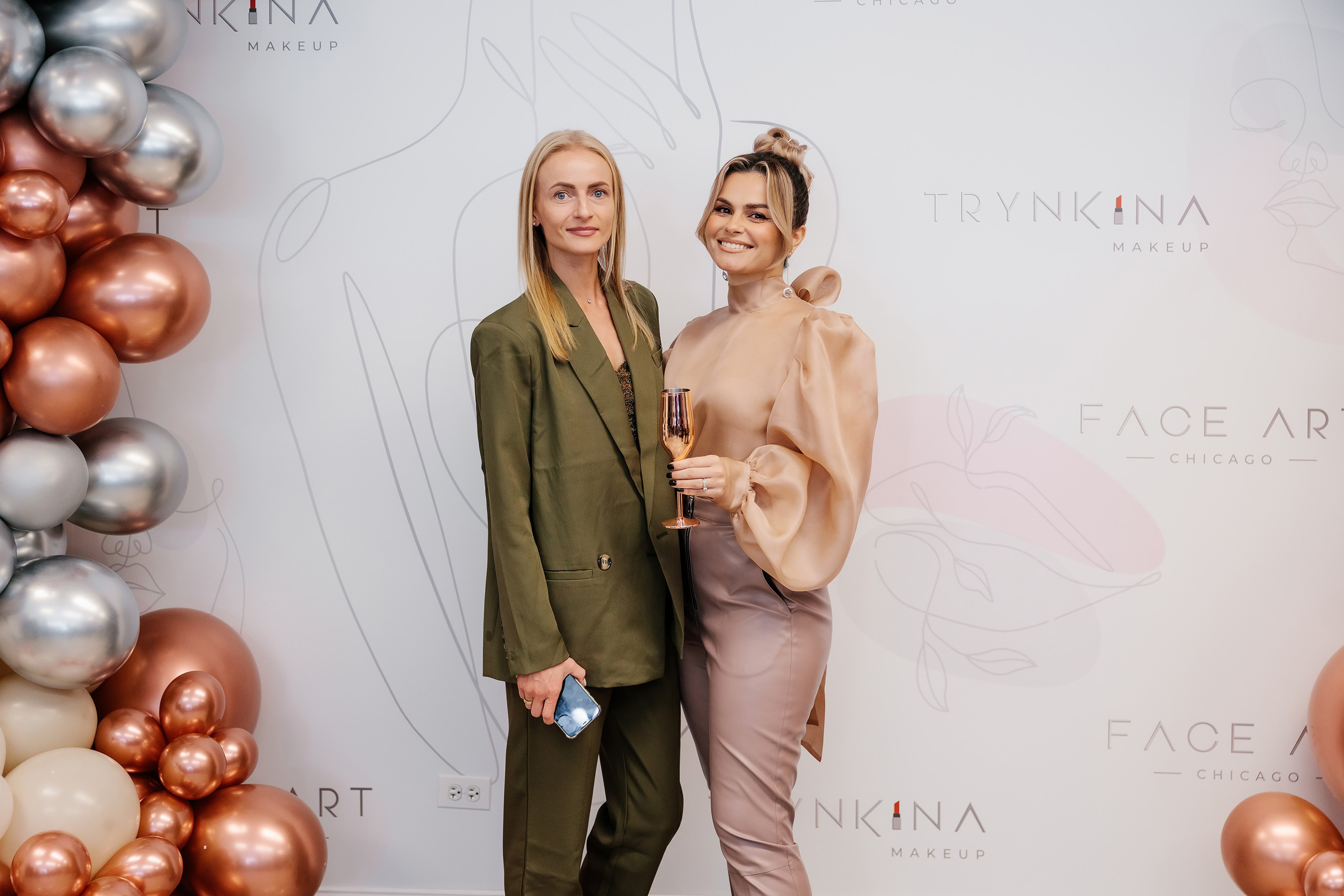 Grand Opening Trynkina Makeup 11.20.2022. Wedding family event photographer in Chicago Nick Yushevich