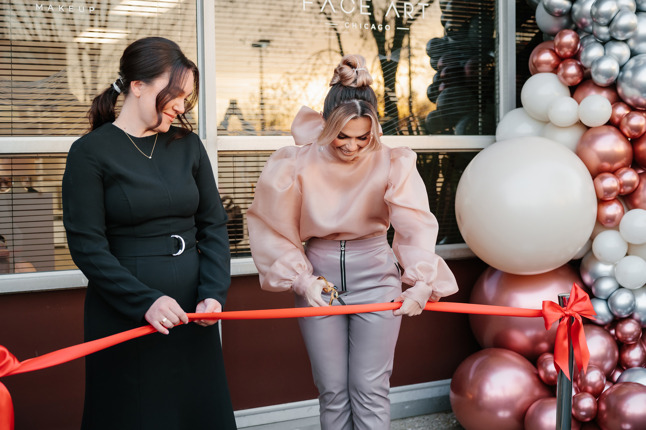 Grand Opening Trynkina Makeup 11.20.2022. Wedding family event photographer in Chicago Nick Yushevich