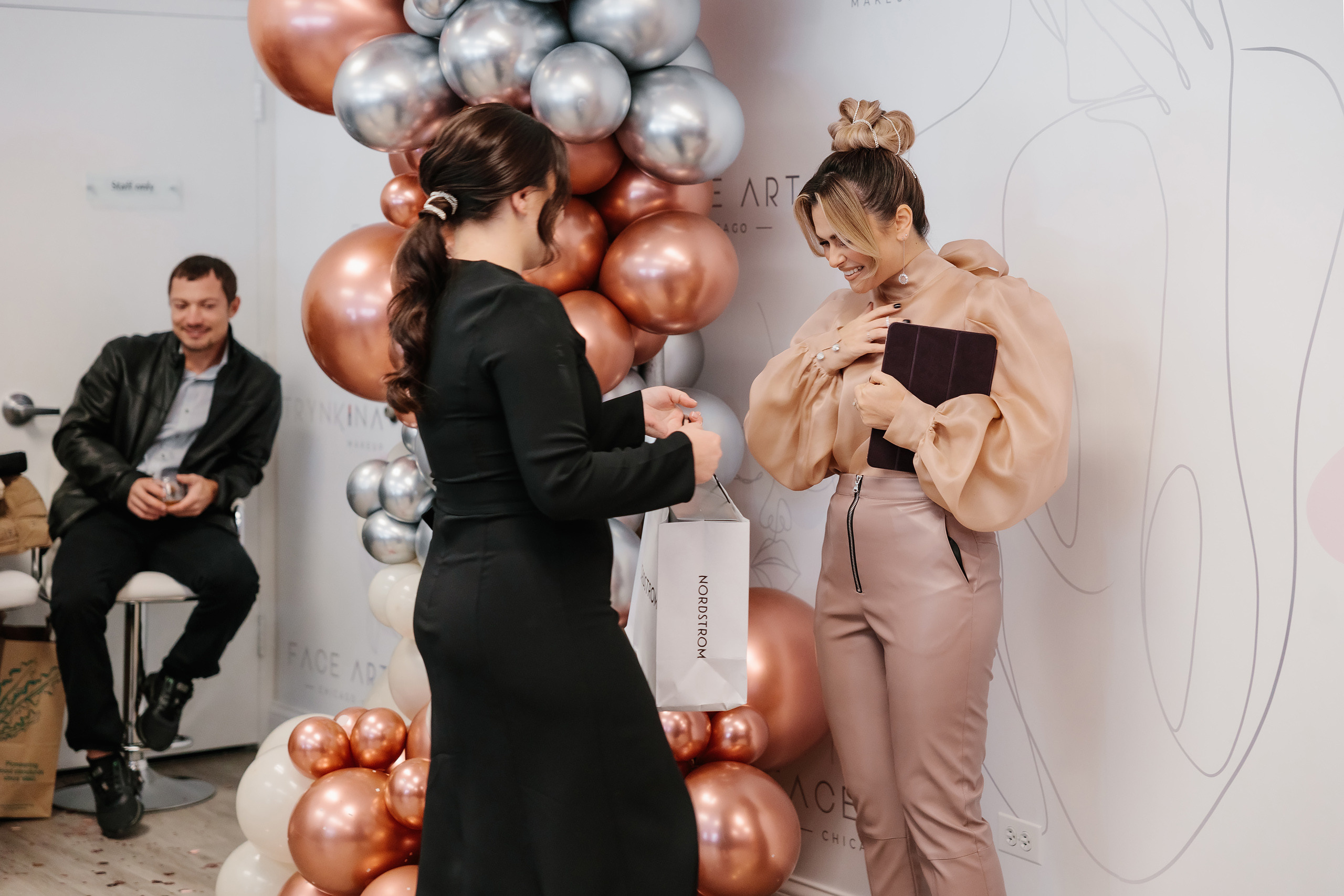 Grand Opening Trynkina Makeup 11.20.2022. Wedding family event photographer in Chicago Nick Yushevich