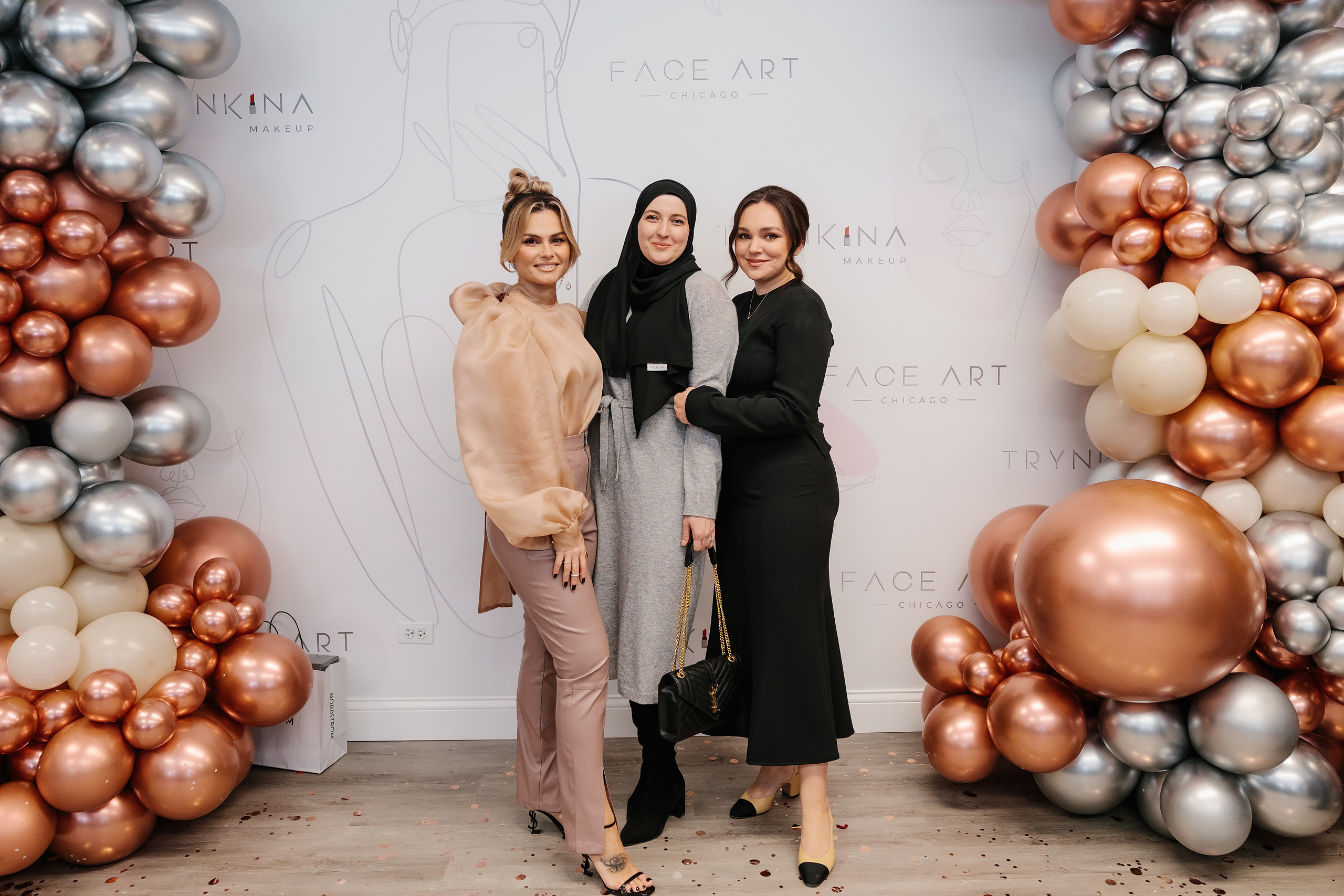 Grand Opening Trynkina Makeup 11.20.2022. Wedding family event photographer in Chicago Nick Yushevich