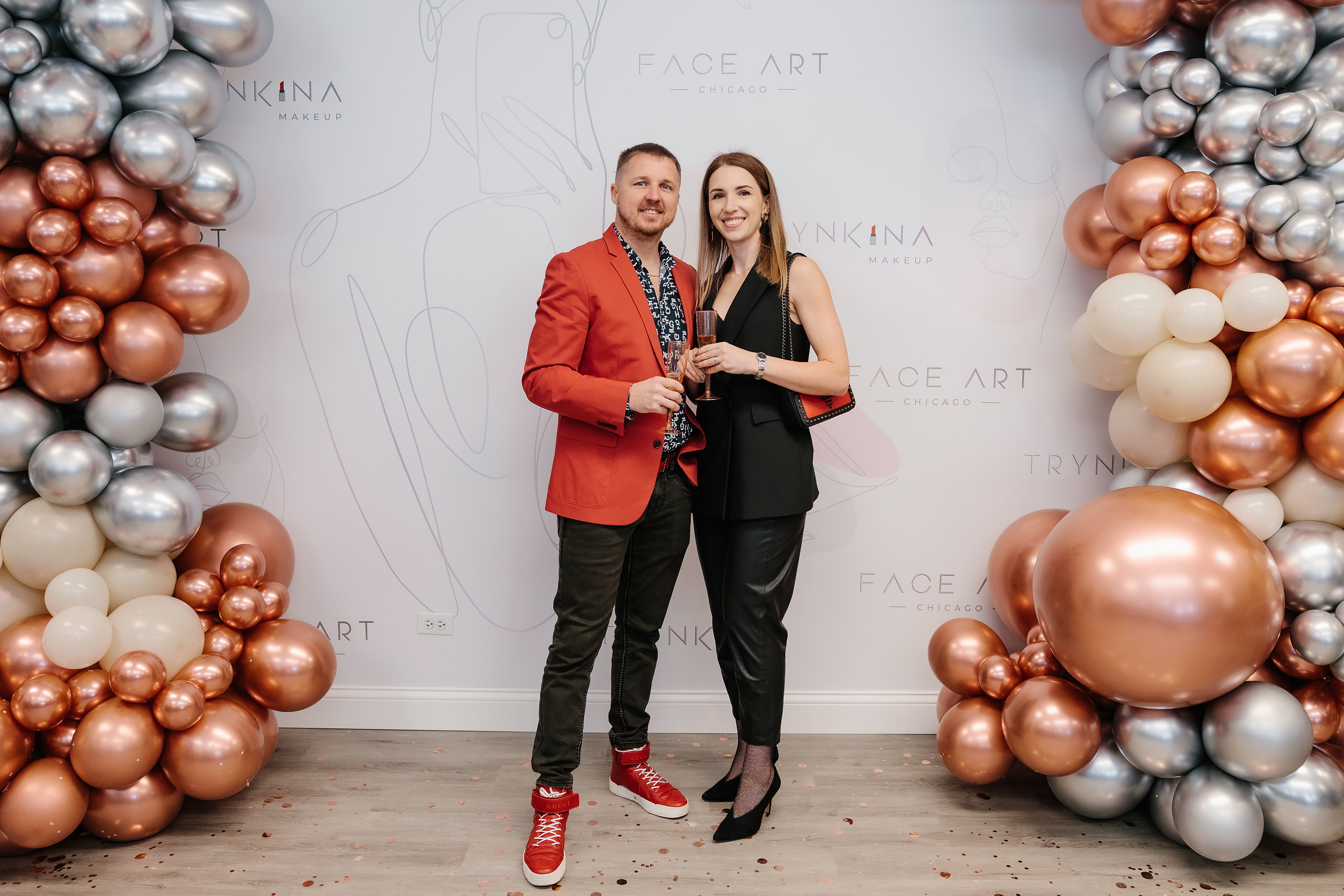 Grand Opening Trynkina Makeup 11.20.2022. Wedding family event photographer in Chicago Nick Yushevich