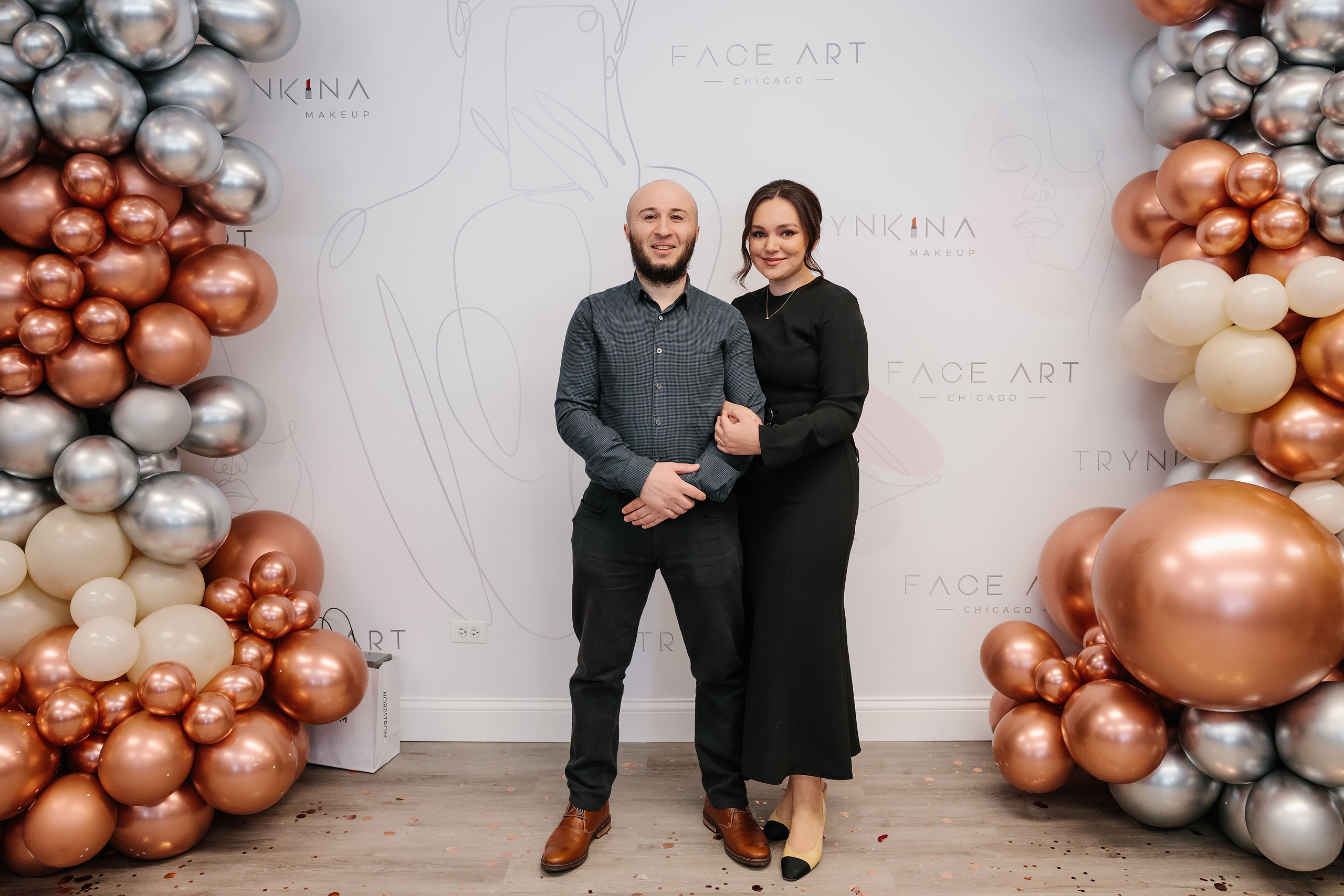 Grand Opening Trynkina Makeup 11.20.2022. Wedding family event photographer in Chicago Nick Yushevich