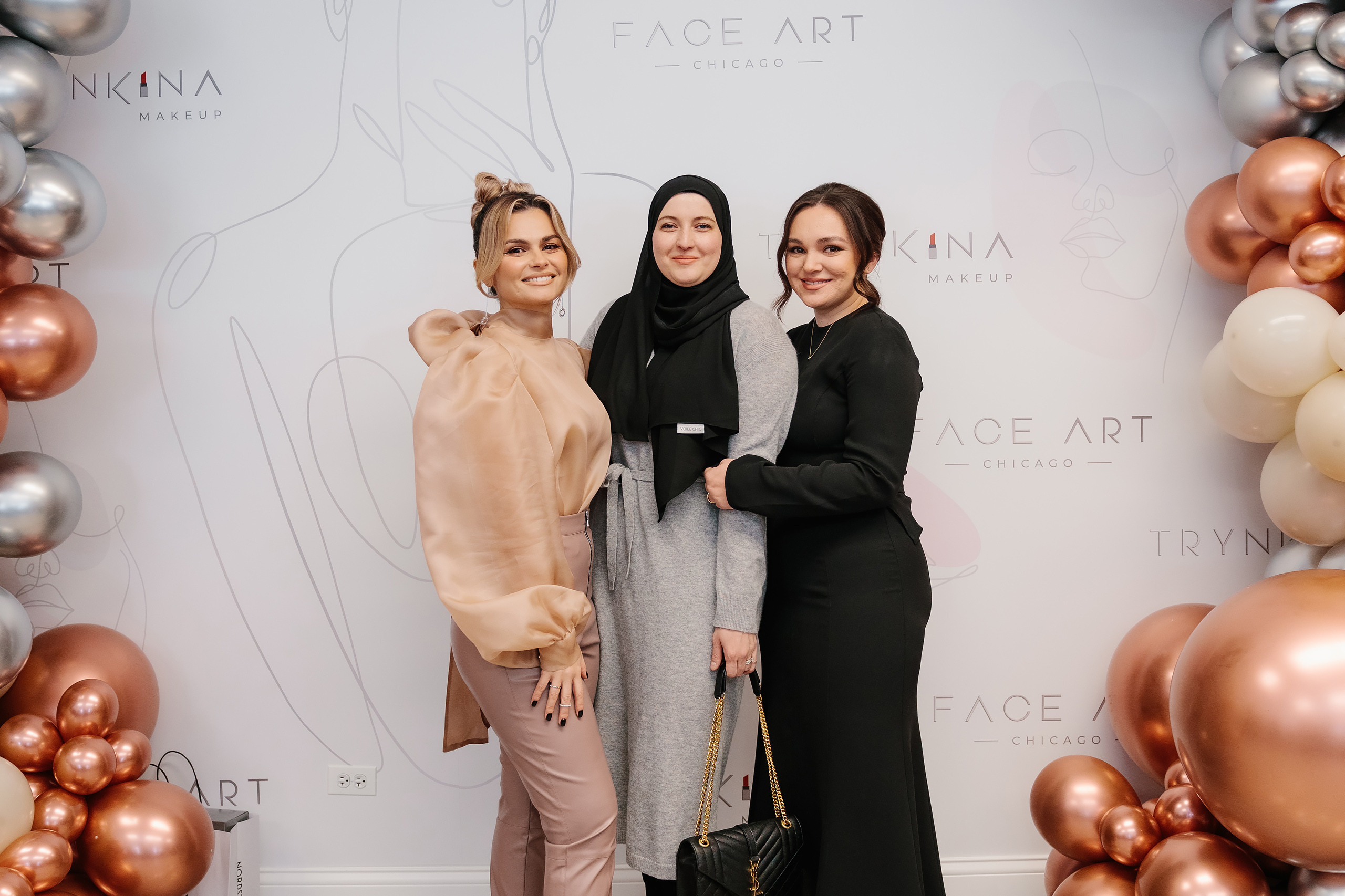 Grand Opening Trynkina Makeup 11.20.2022. Wedding family event photographer in Chicago Nick Yushevich