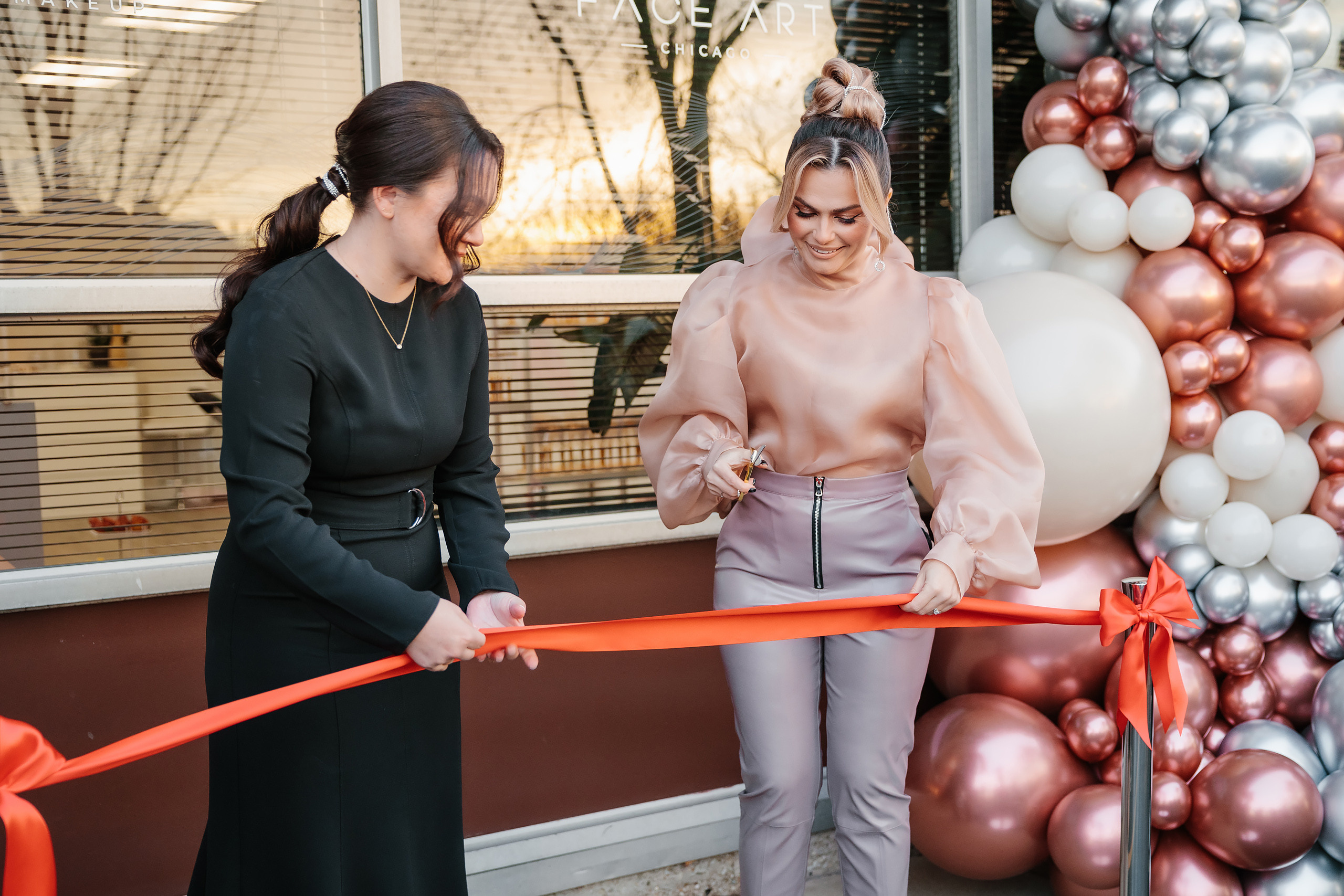 Grand Opening Trynkina Makeup 11.20.2022. Wedding family event photographer in Chicago Nick Yushevich