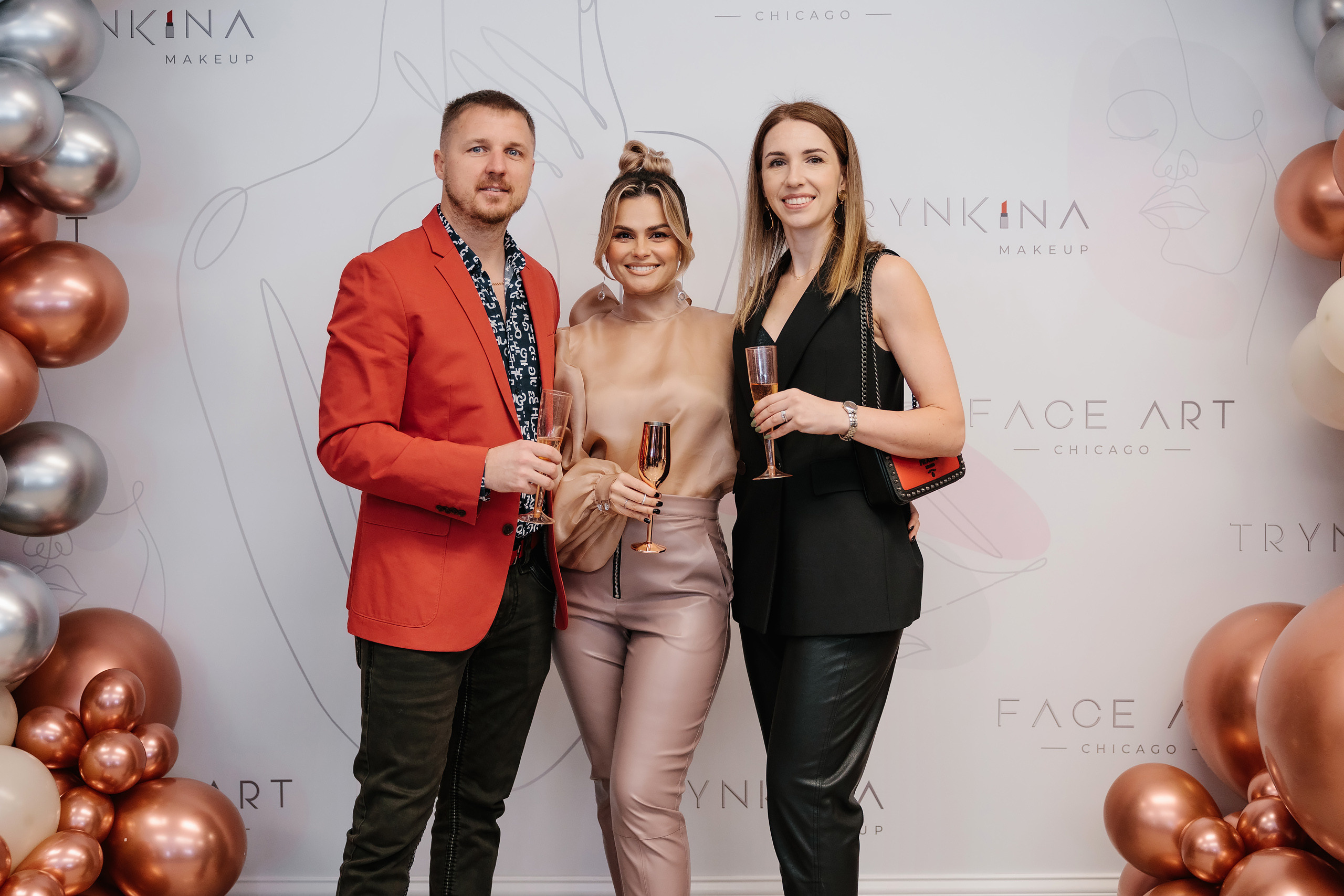 Grand Opening Trynkina Makeup 11.20.2022. Wedding family event photographer in Chicago Nick Yushevich