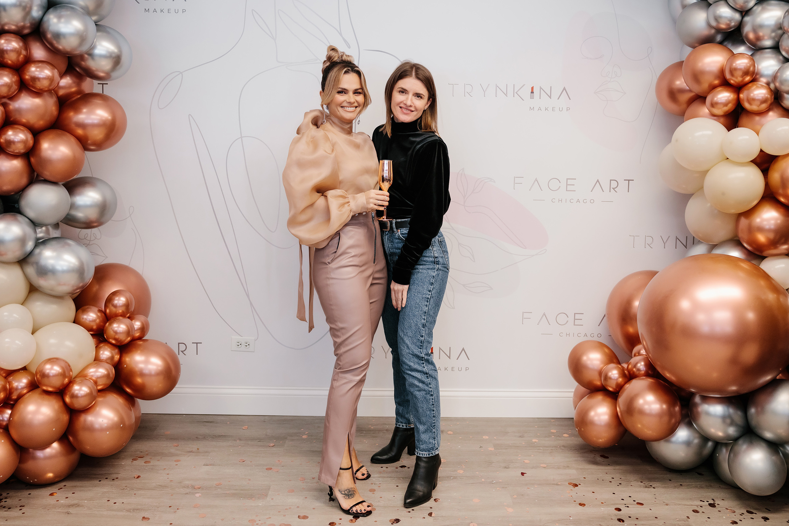 Grand Opening Trynkina Makeup 11.20.2022. Wedding family event photographer in Chicago Nick Yushevich