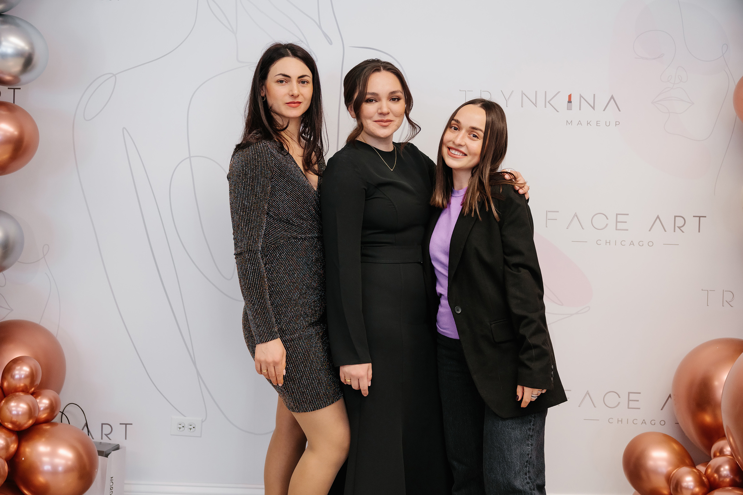 Grand Opening Trynkina Makeup 11.20.2022. Wedding family event photographer in Chicago Nick Yushevich