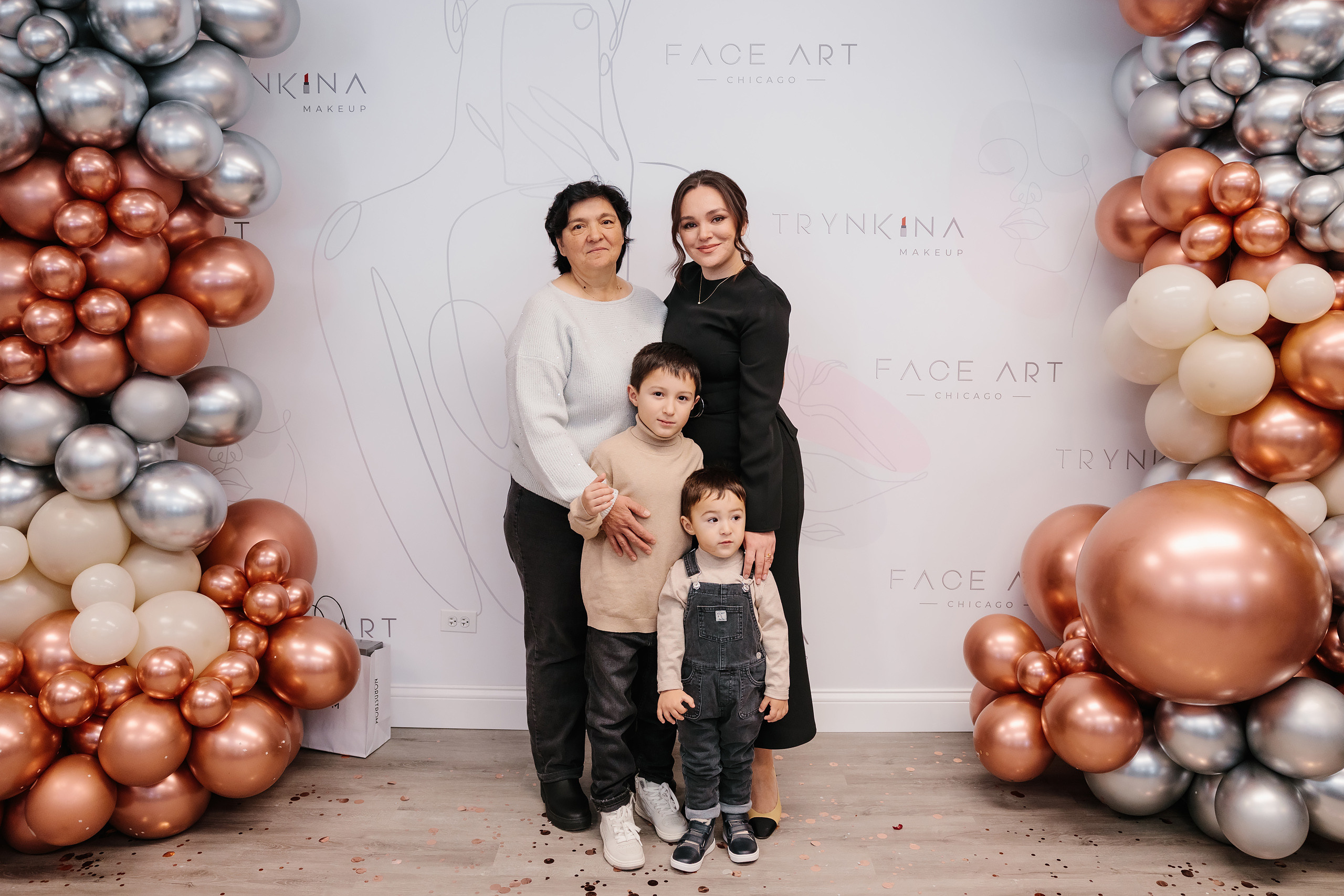 Grand Opening Trynkina Makeup 11.20.2022. Wedding family event photographer in Chicago Nick Yushevich