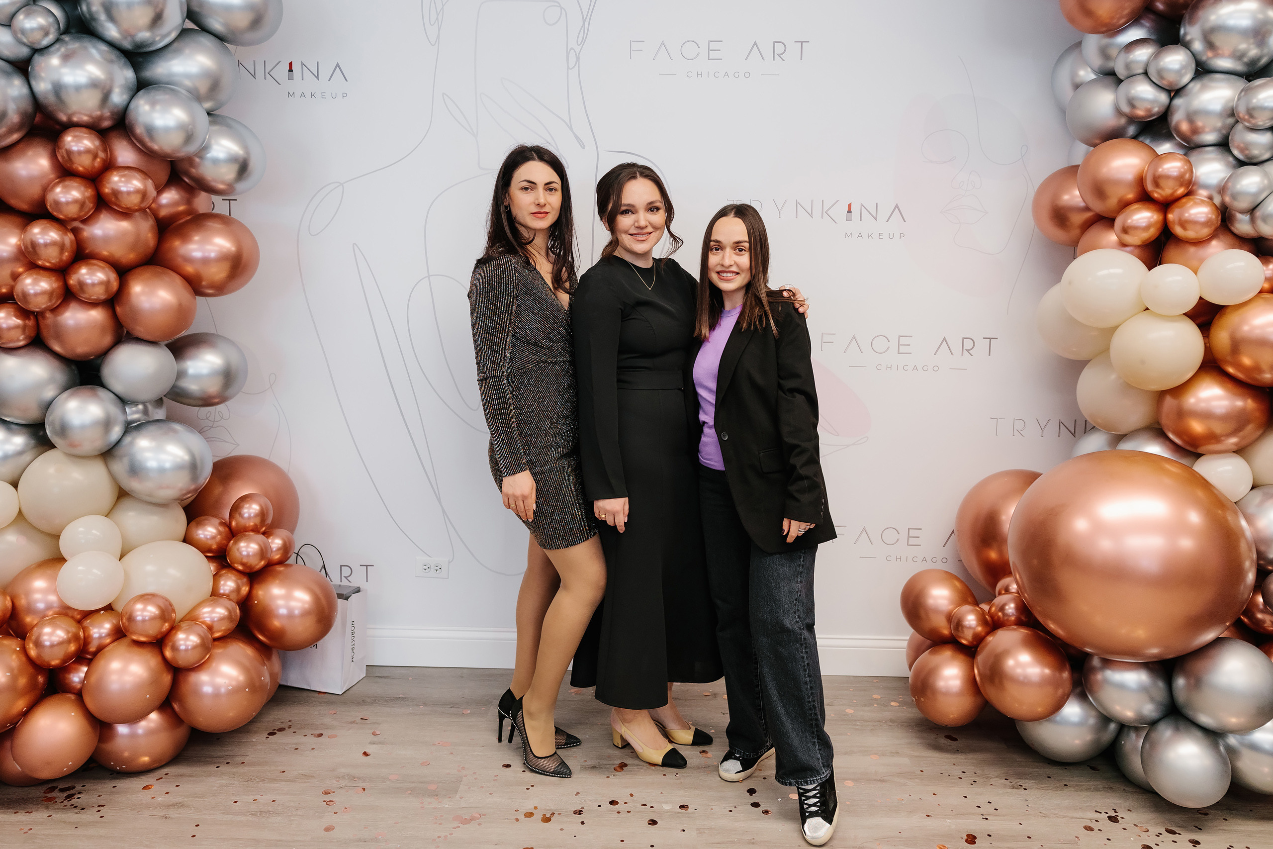 Grand Opening Trynkina Makeup 11.20.2022. Wedding family event photographer in Chicago Nick Yushevich