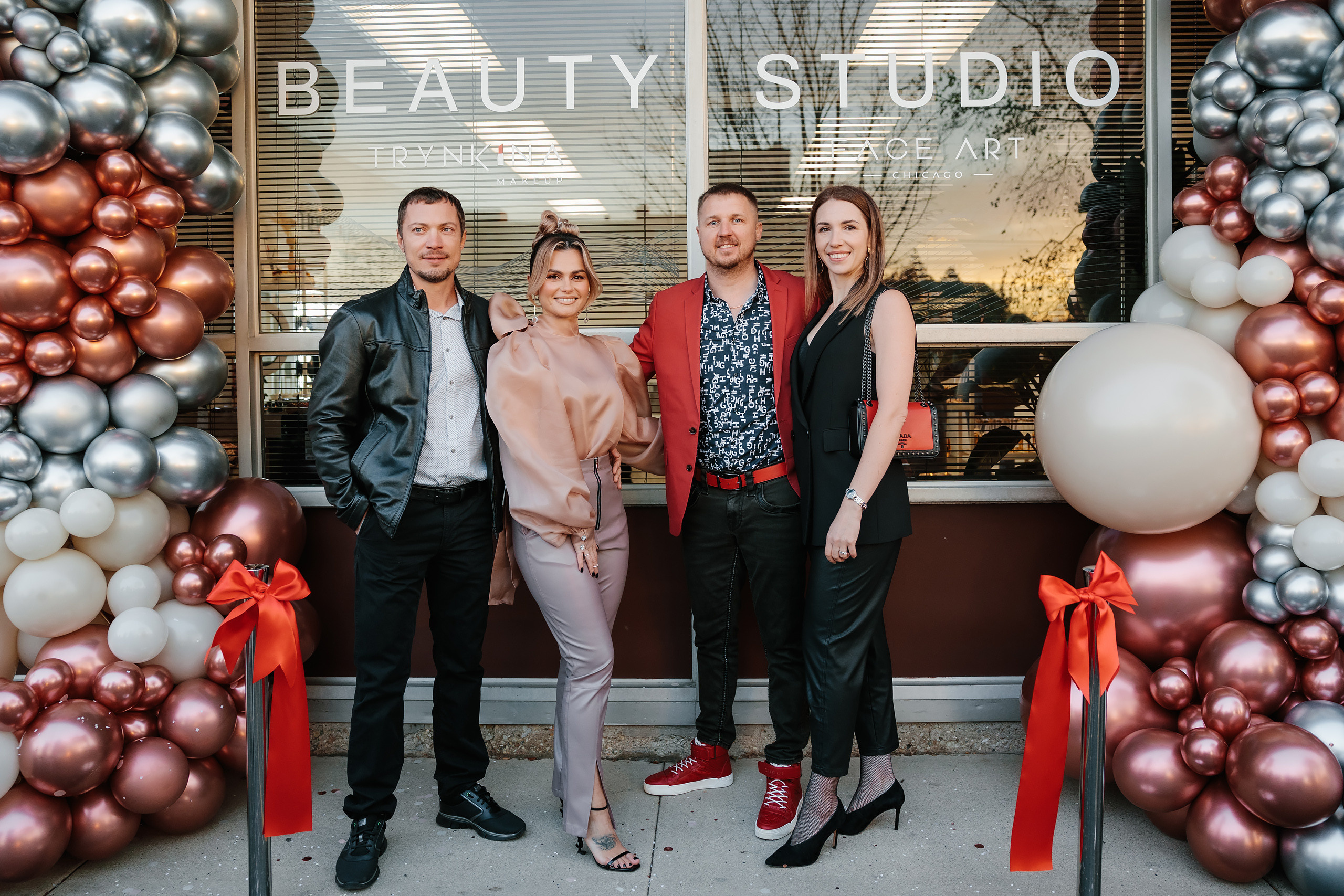 Grand Opening Trynkina Makeup 11.20.2022. Wedding family event photographer in Chicago Nick Yushevich