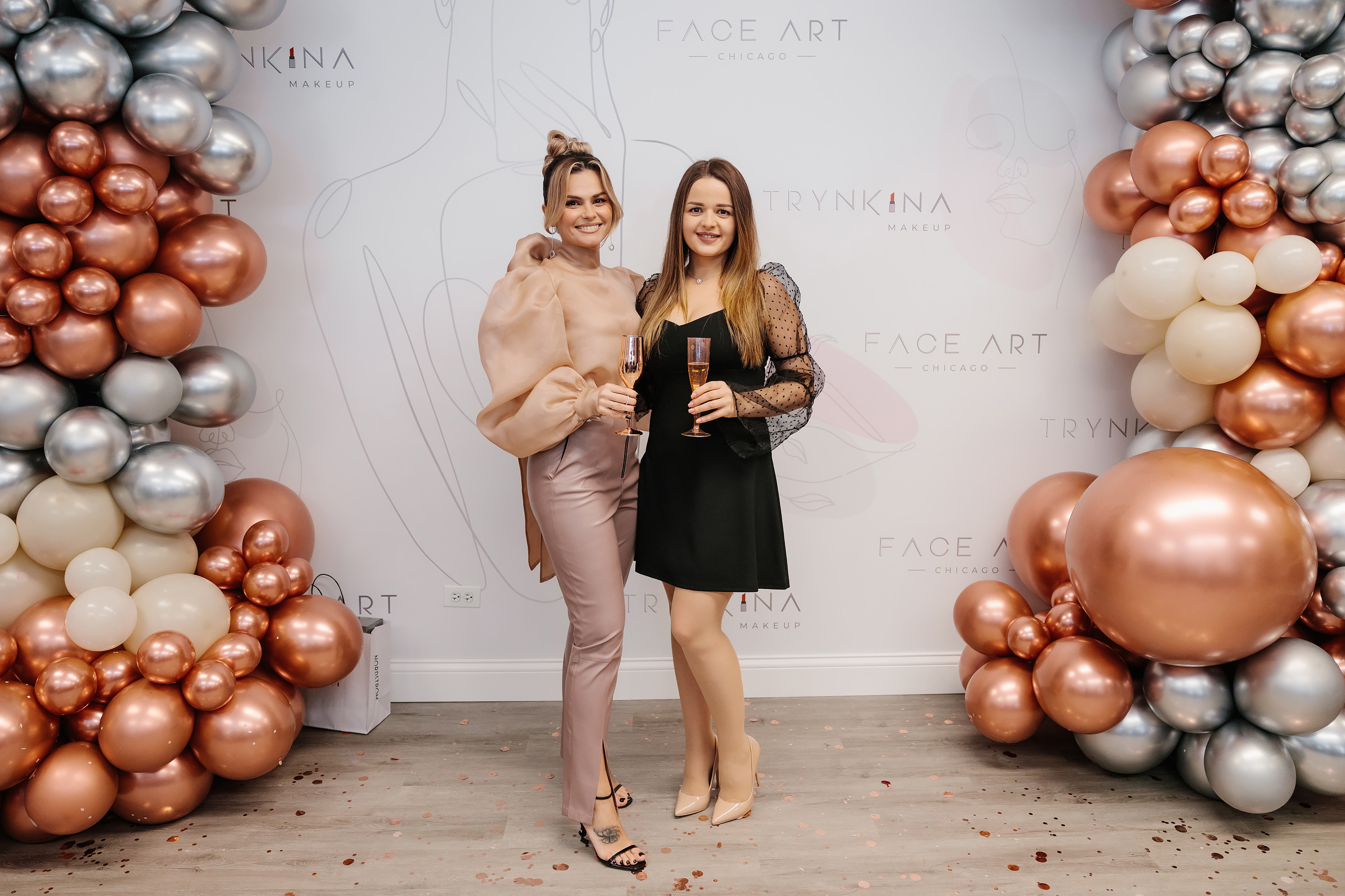 Grand Opening Trynkina Makeup 11.20.2022. Wedding family event photographer in Chicago Nick Yushevich