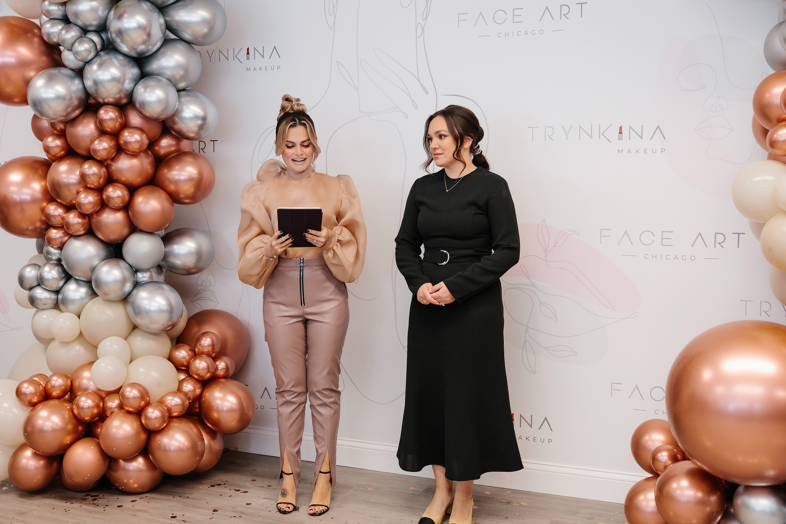 Grand Opening Trynkina Makeup 11.20.2022. Wedding family event photographer in Chicago Nick Yushevich