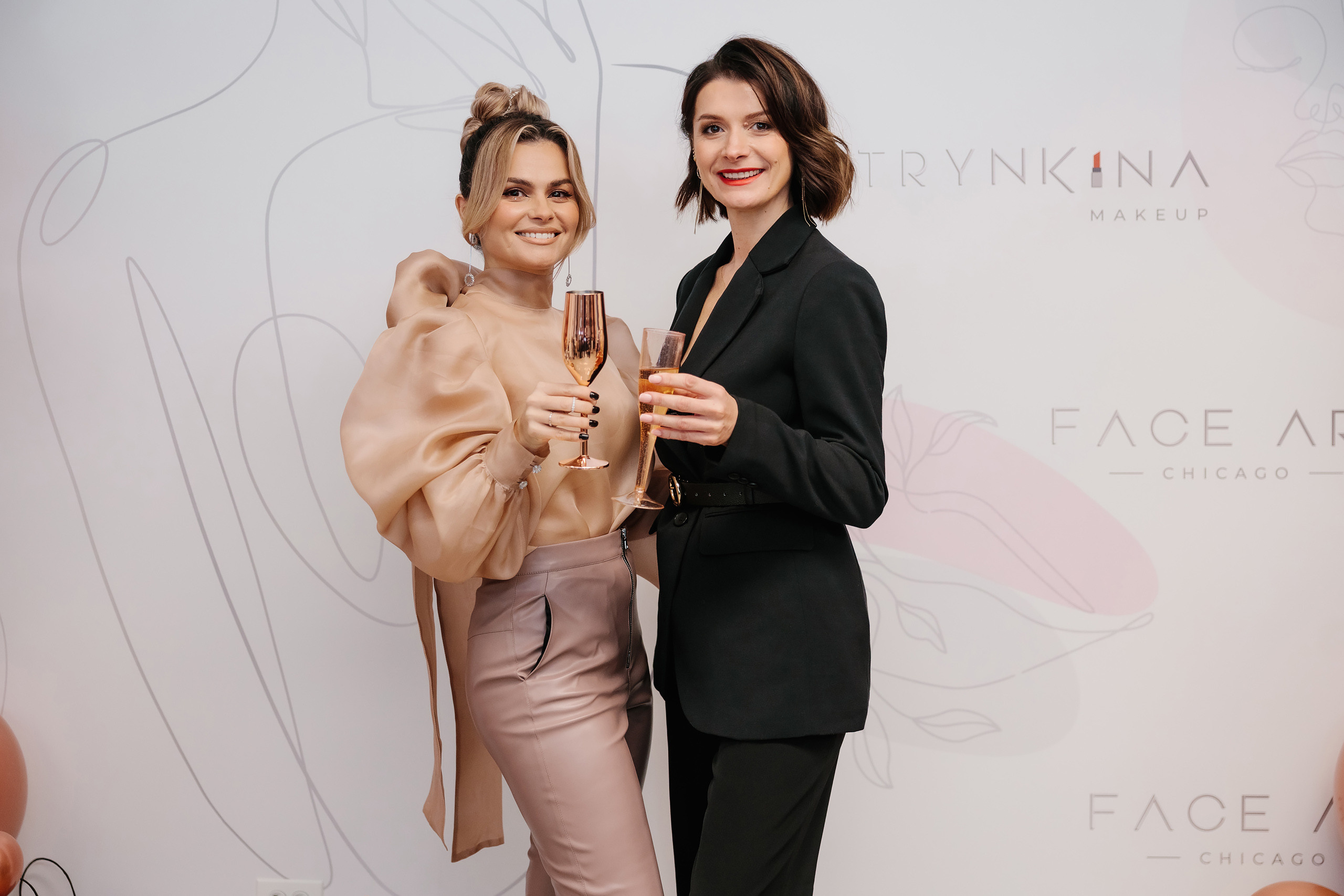 Grand Opening Trynkina Makeup 11.20.2022. Wedding family event photographer in Chicago Nick Yushevich