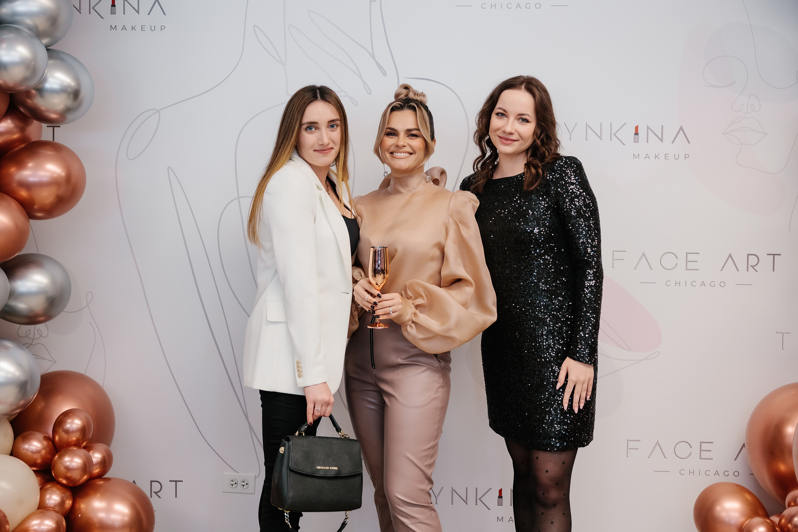 Grand Opening Trynkina Makeup 11.20.2022. Wedding family event photographer in Chicago Nick Yushevich