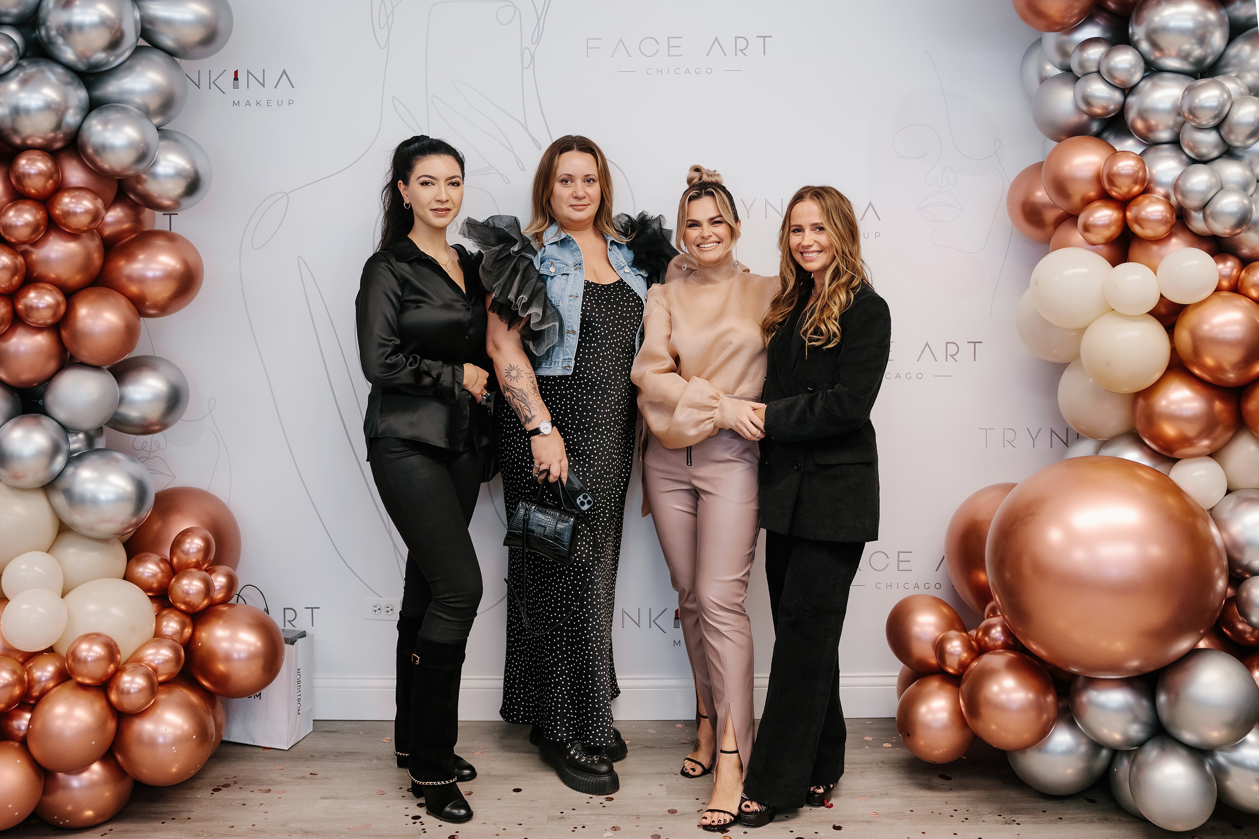 Grand Opening Trynkina Makeup 11.20.2022. Wedding family event photographer in Chicago Nick Yushevich