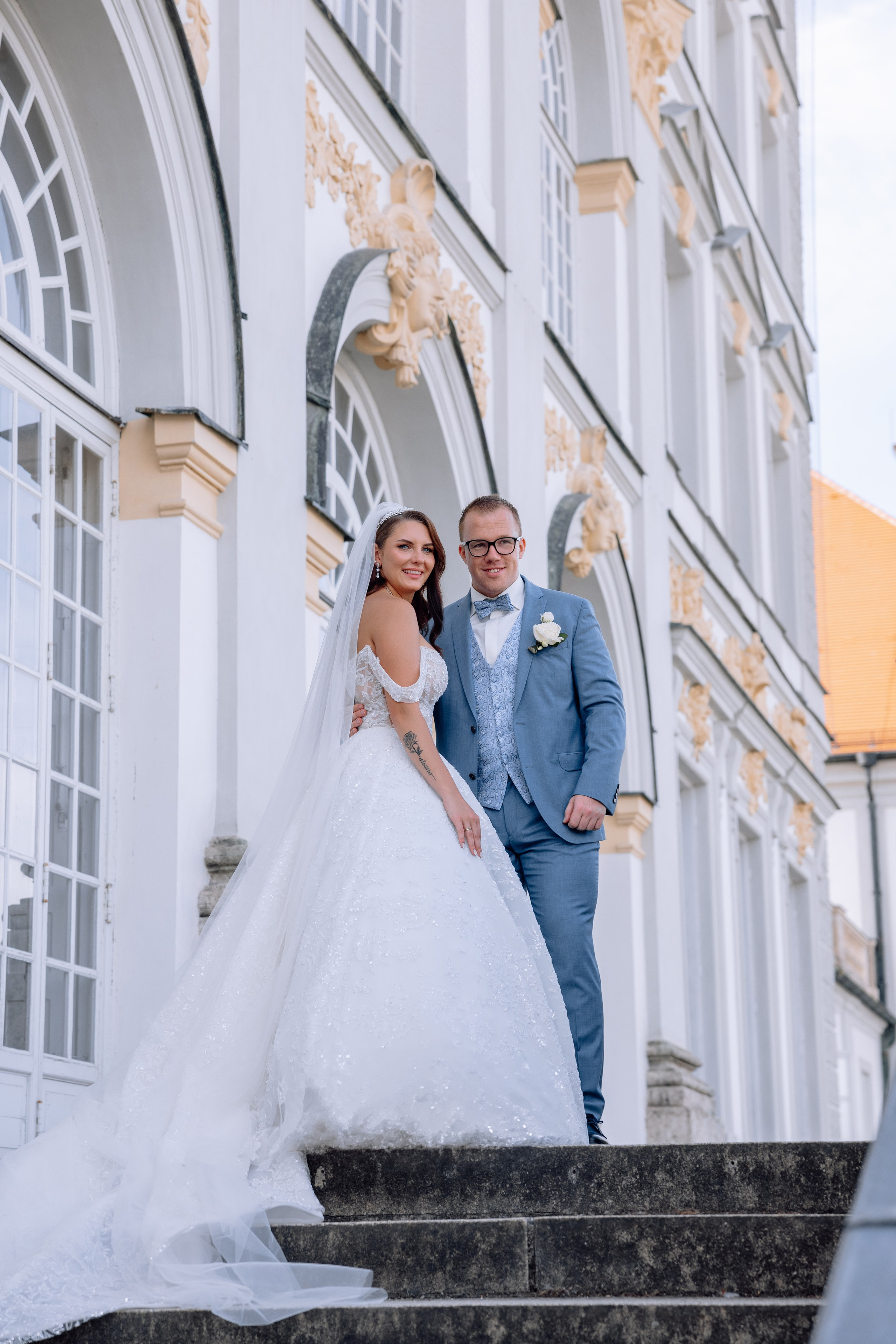 Hochzeit im Schlosscafé im Palmenhaus & Schloss Nymphenburg. Hochzeitsfotograf München Taufe Familienfotograf Tanja Mauke