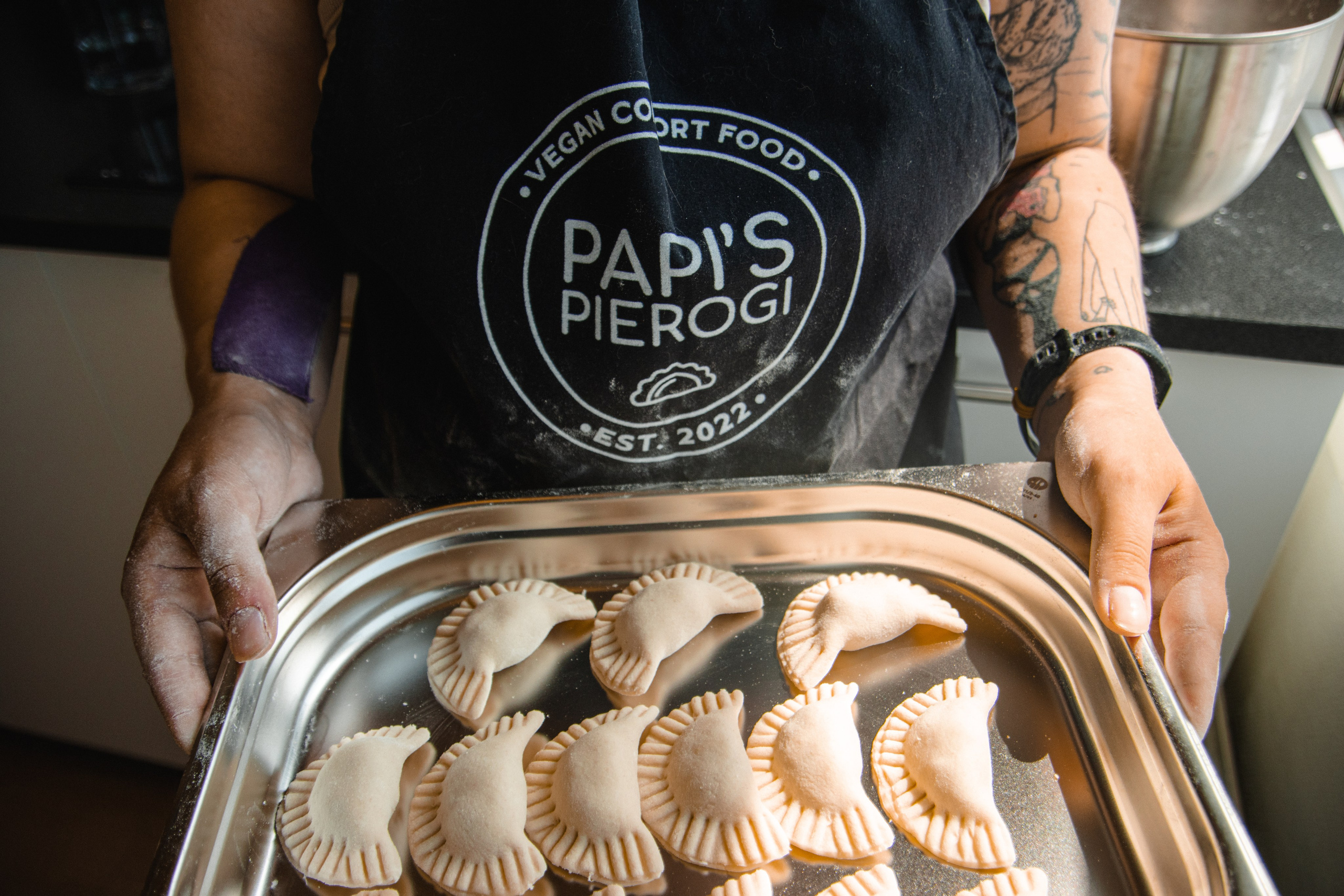 Papis Pierogi — vegan-comfort food. Photographer in Gothenburg Aleksandra Stroganova