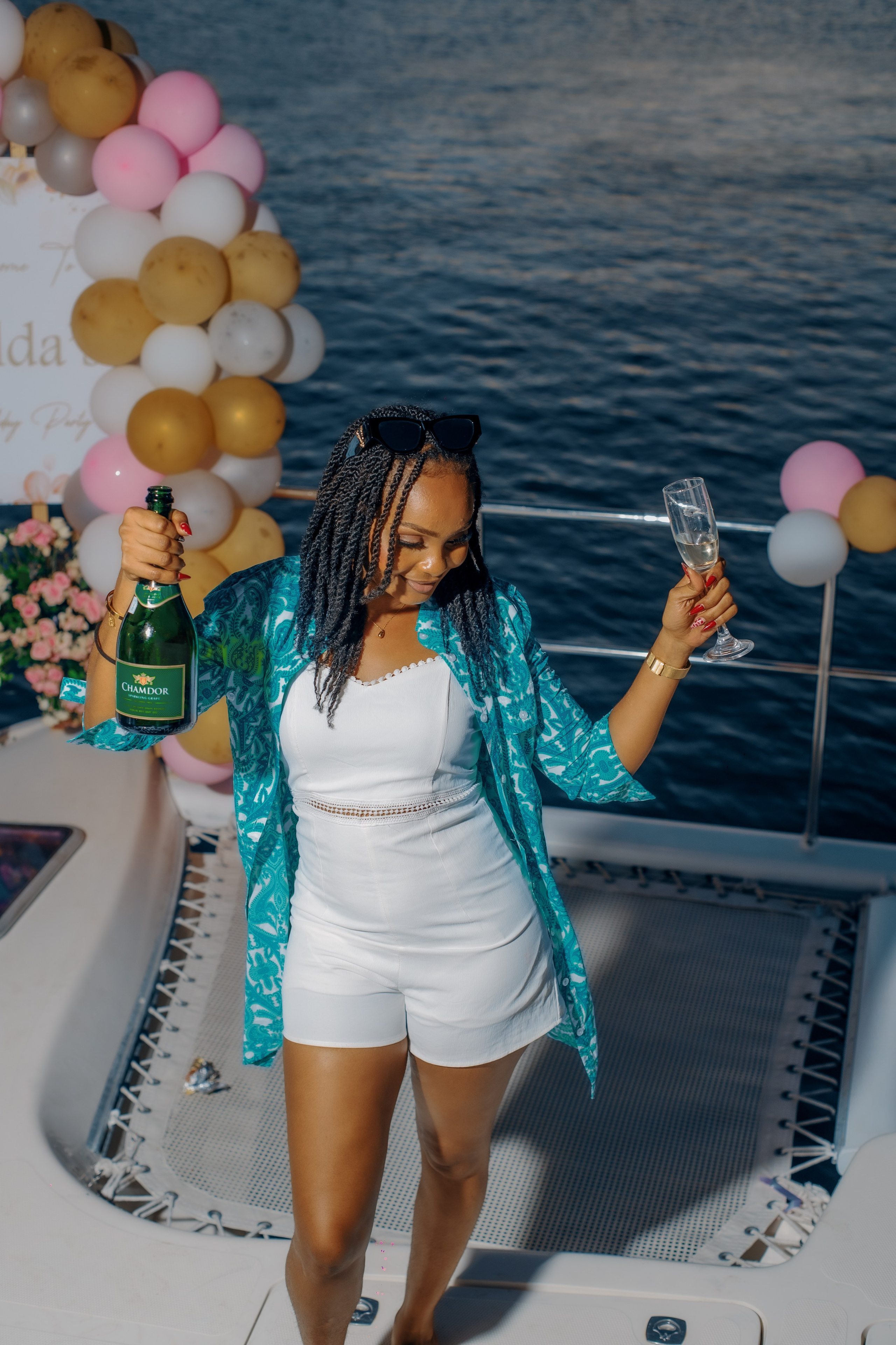Hilda’s Birthday Yacht ride session. A creative consultant based in Mombasa, Kenya