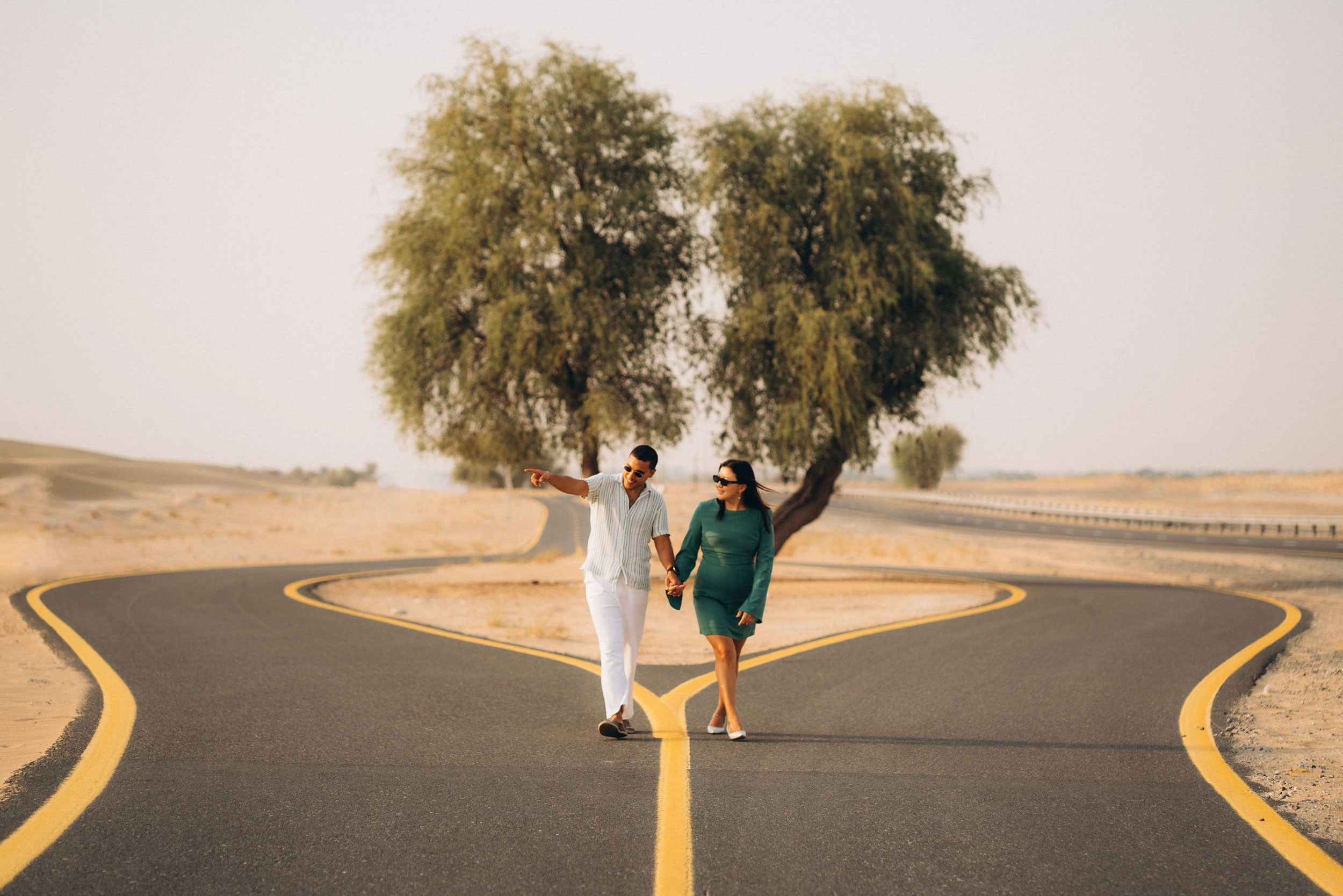Sunset of Two Hearts. Angela Iakovleva — Family Photographer in Dubai