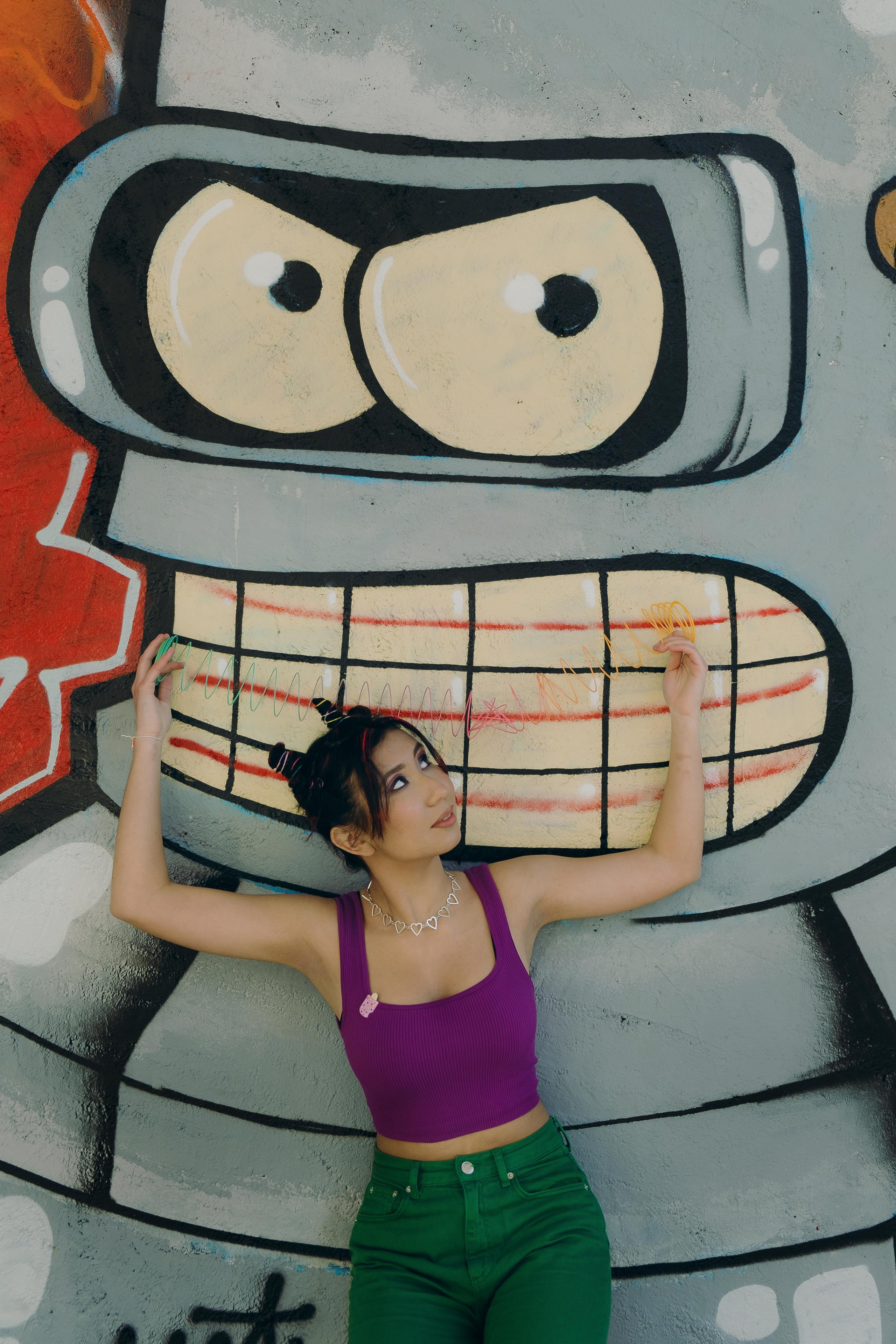 Bright creative photo session in Spain