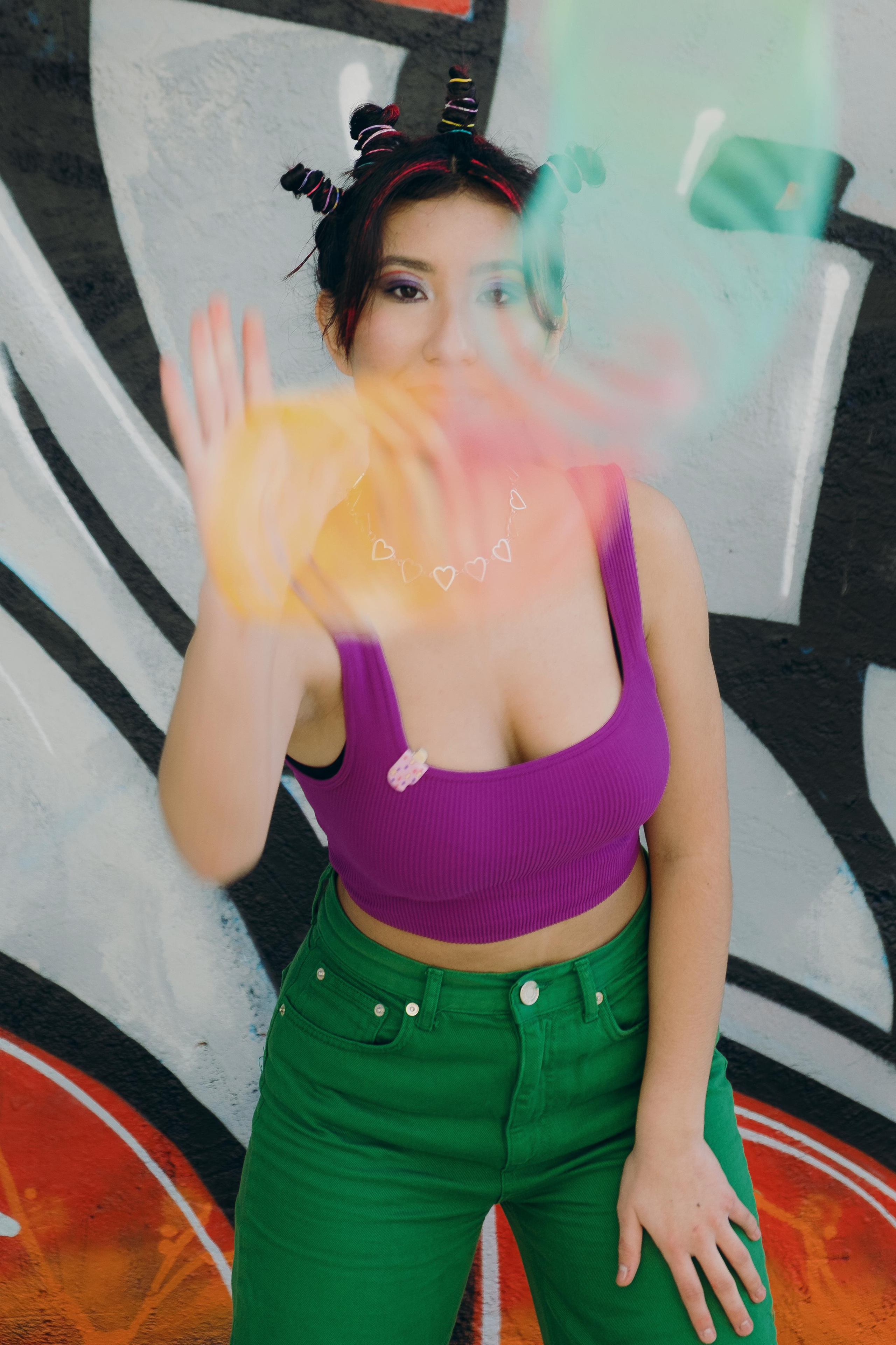 Bright creative photo session in Spain