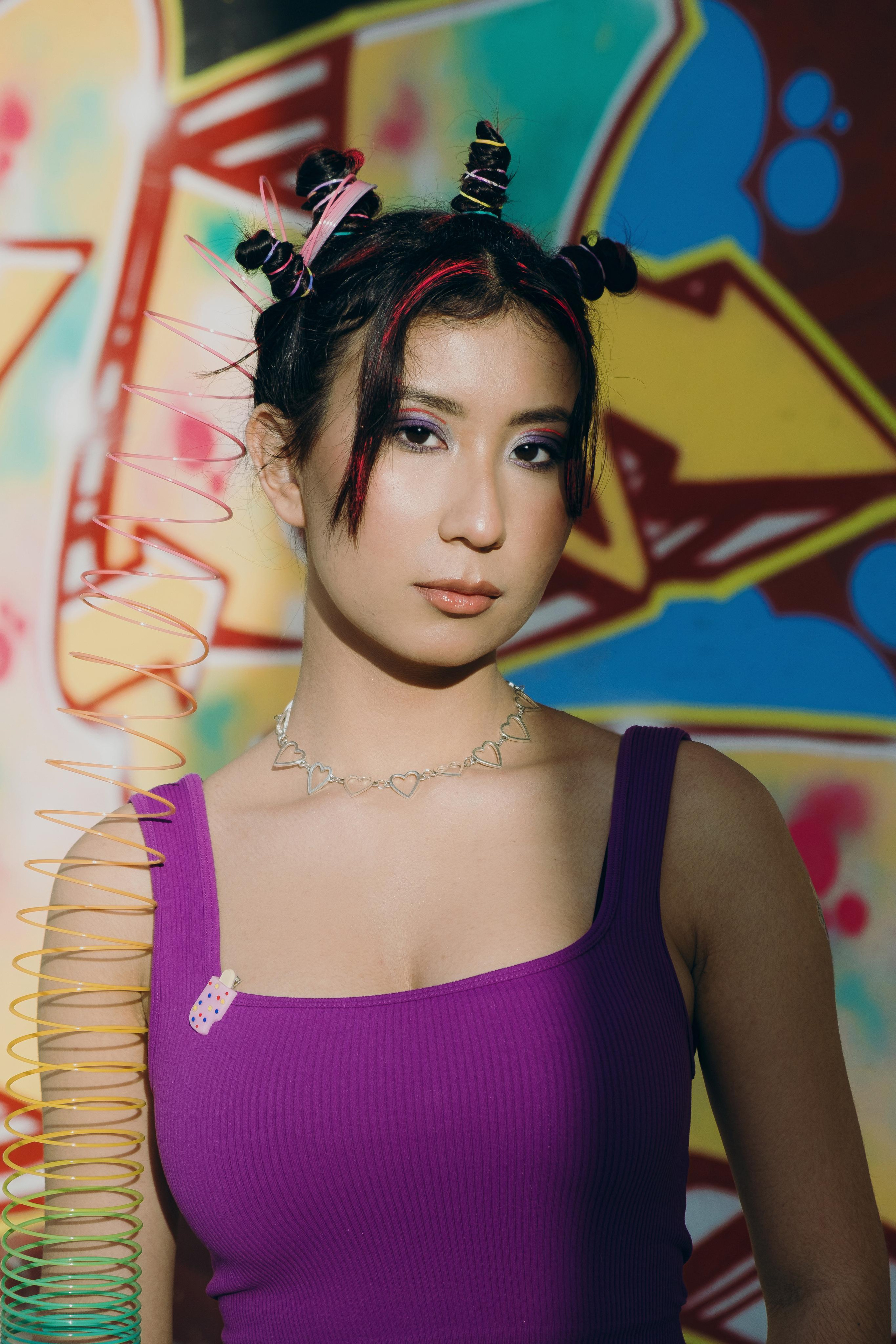 Bright creative photo session in Spain