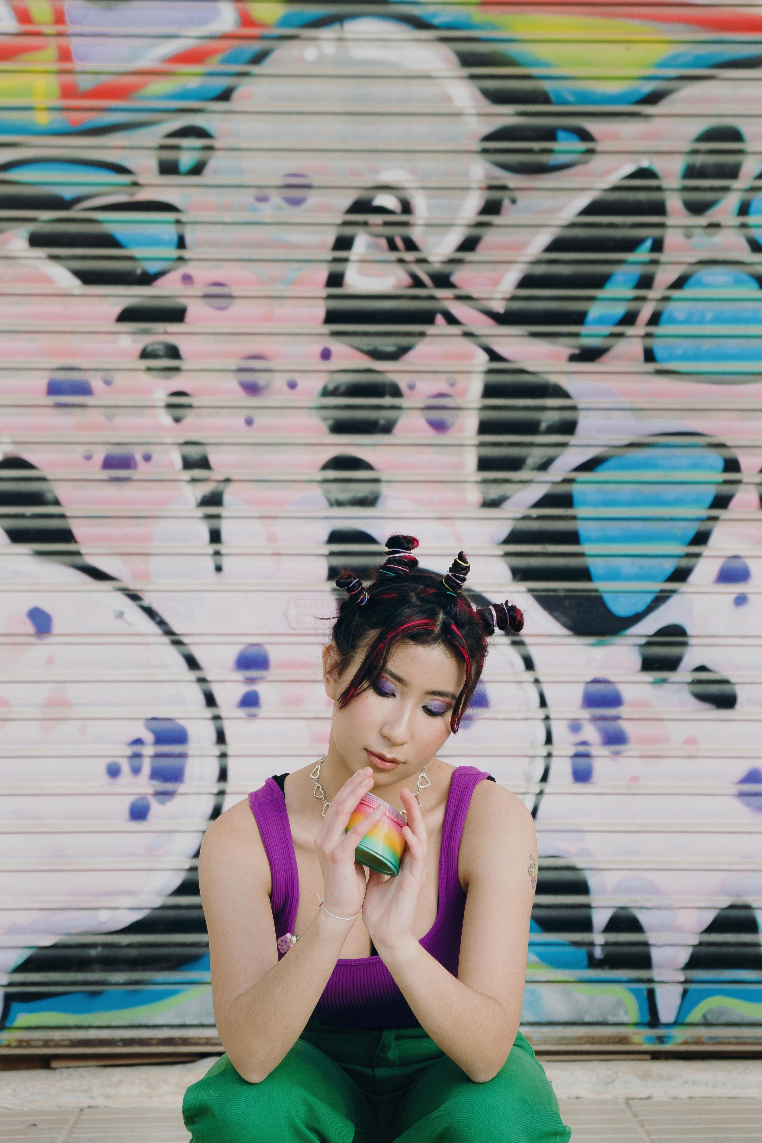 Bright creative photo session in Spain