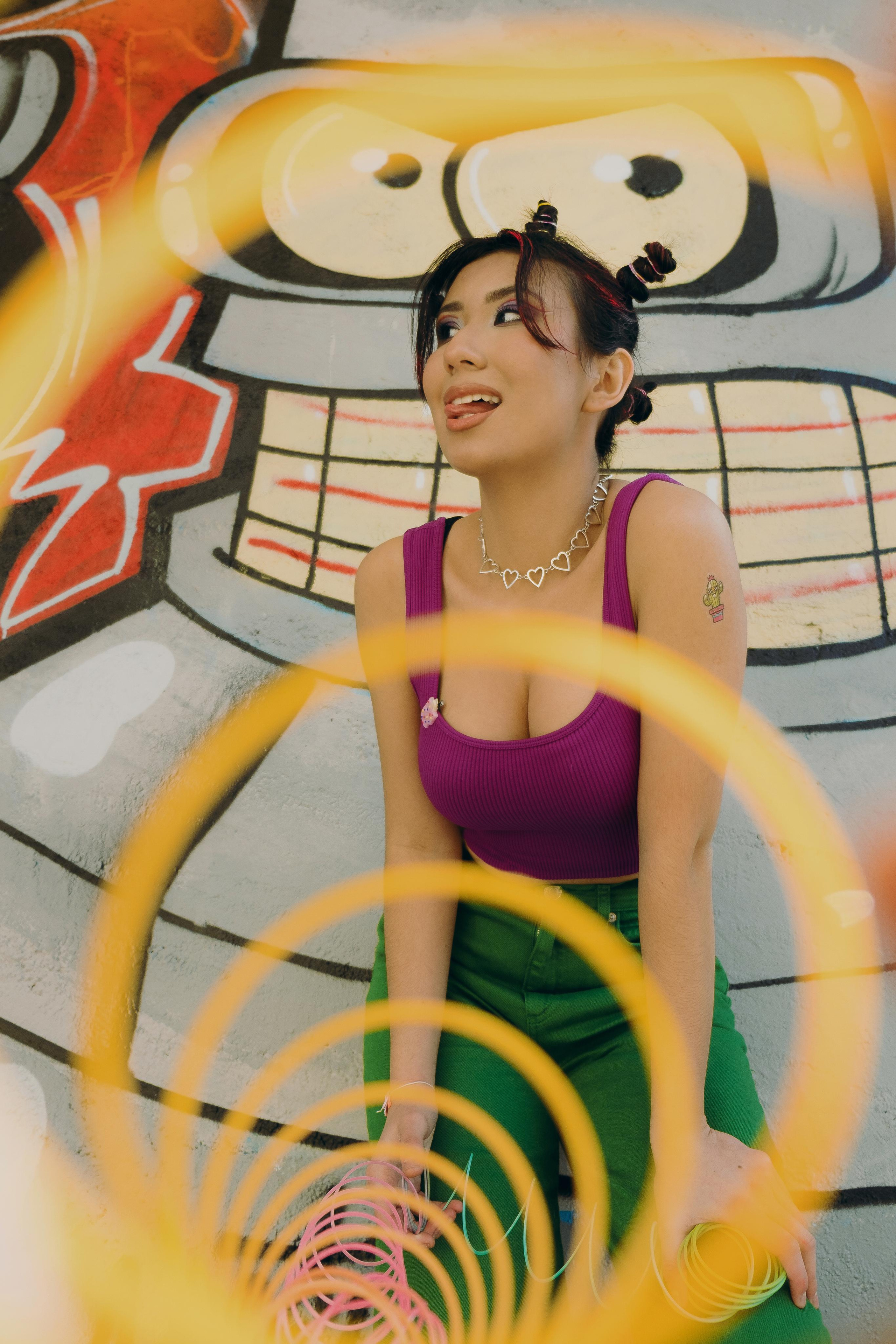 Bright creative photo session in Spain