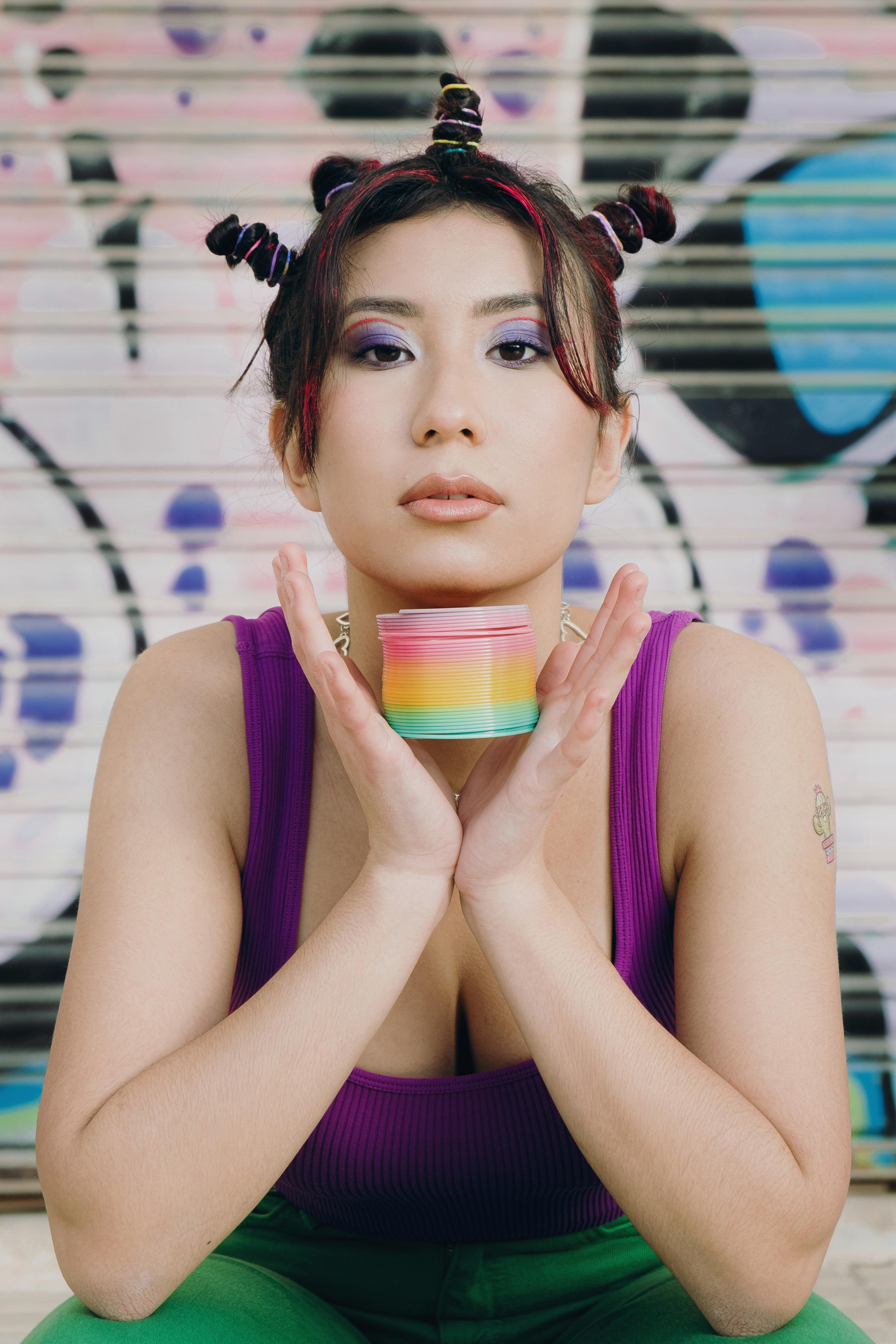 Bright creative photo session in Spain