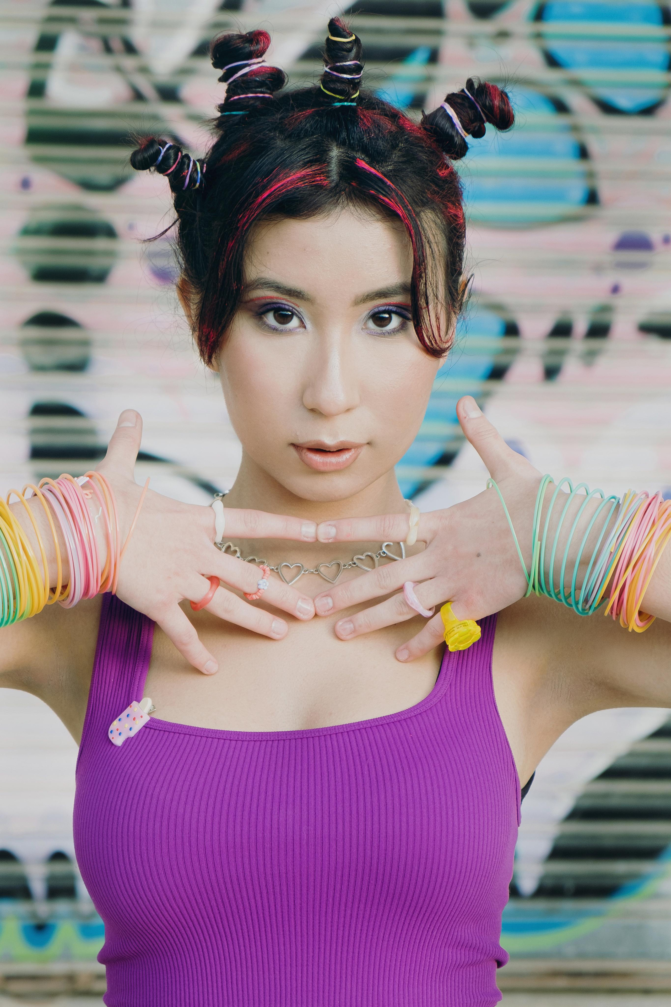 Bright creative photo session in Spain