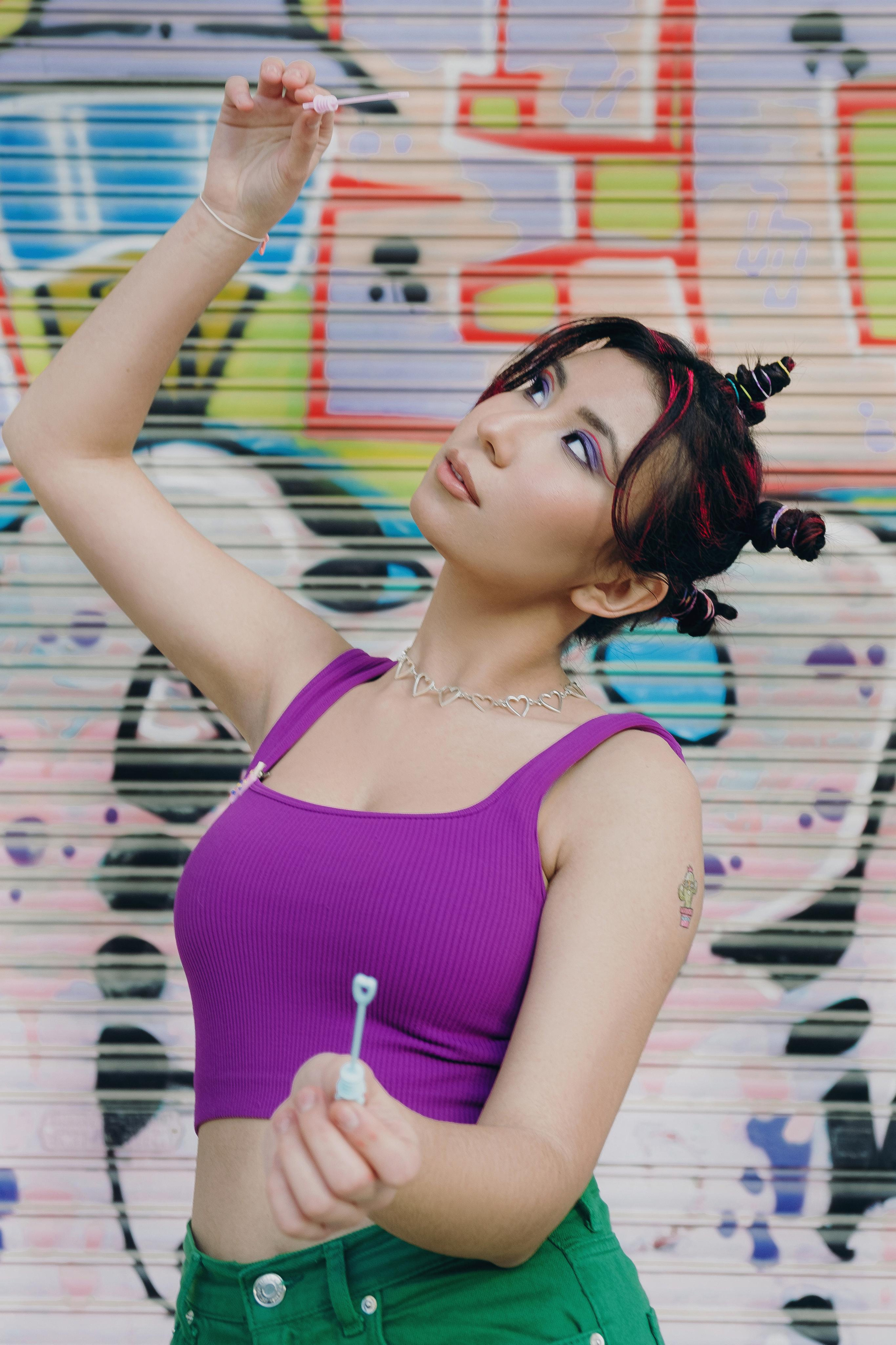 Bright creative photo session in Spain