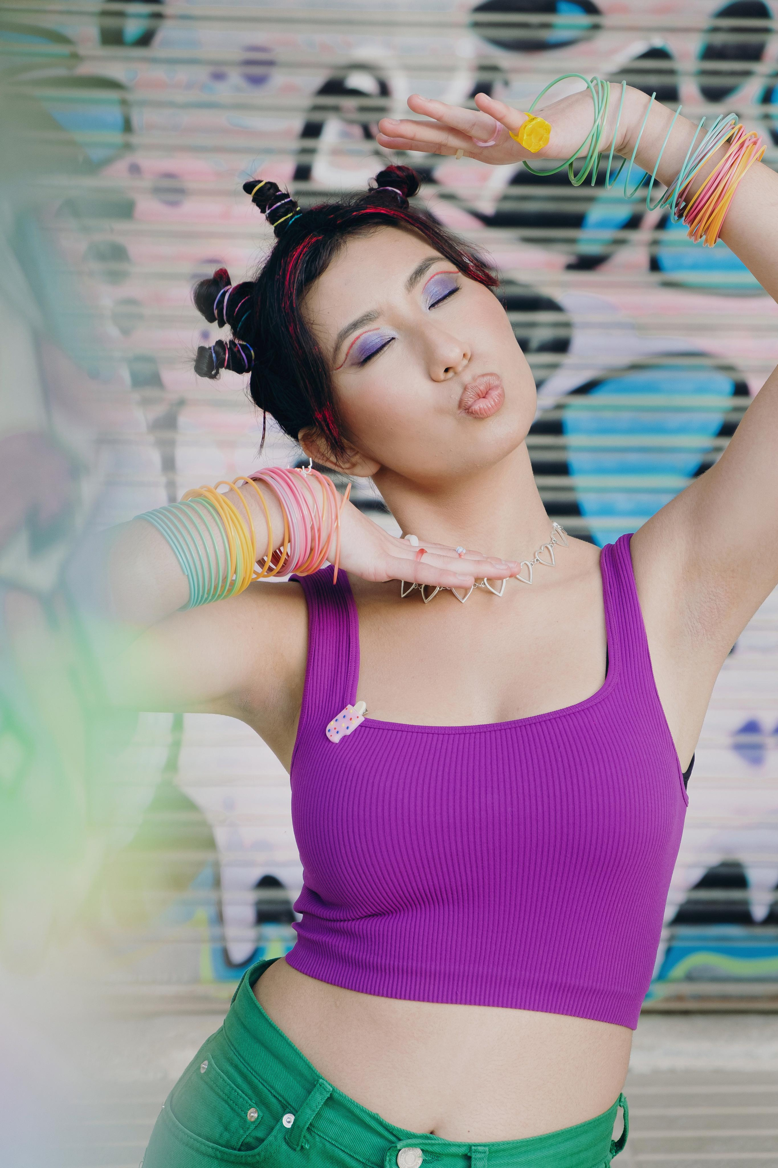 Bright creative photo session in Spain