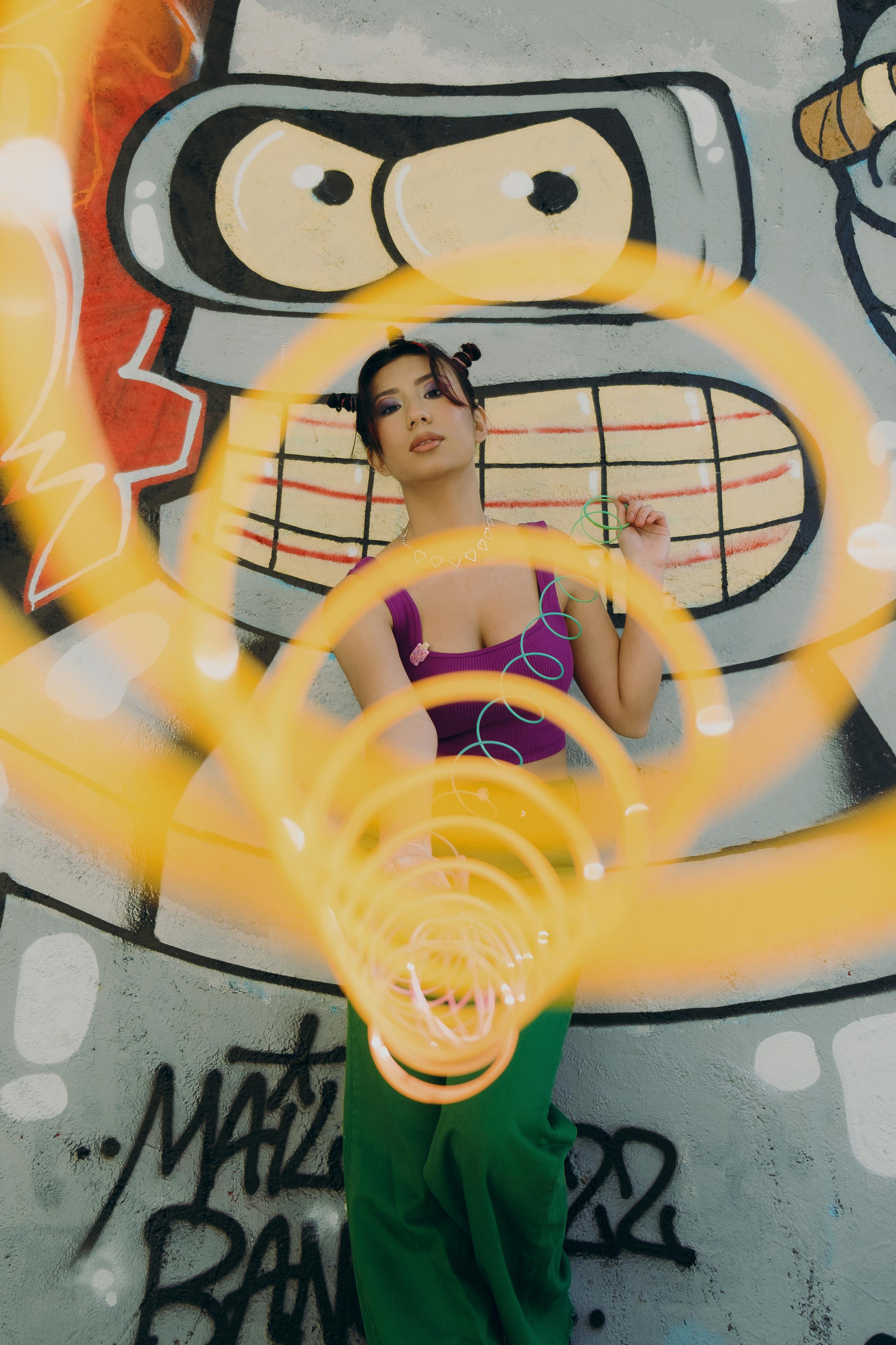 Bright creative photo session in Spain