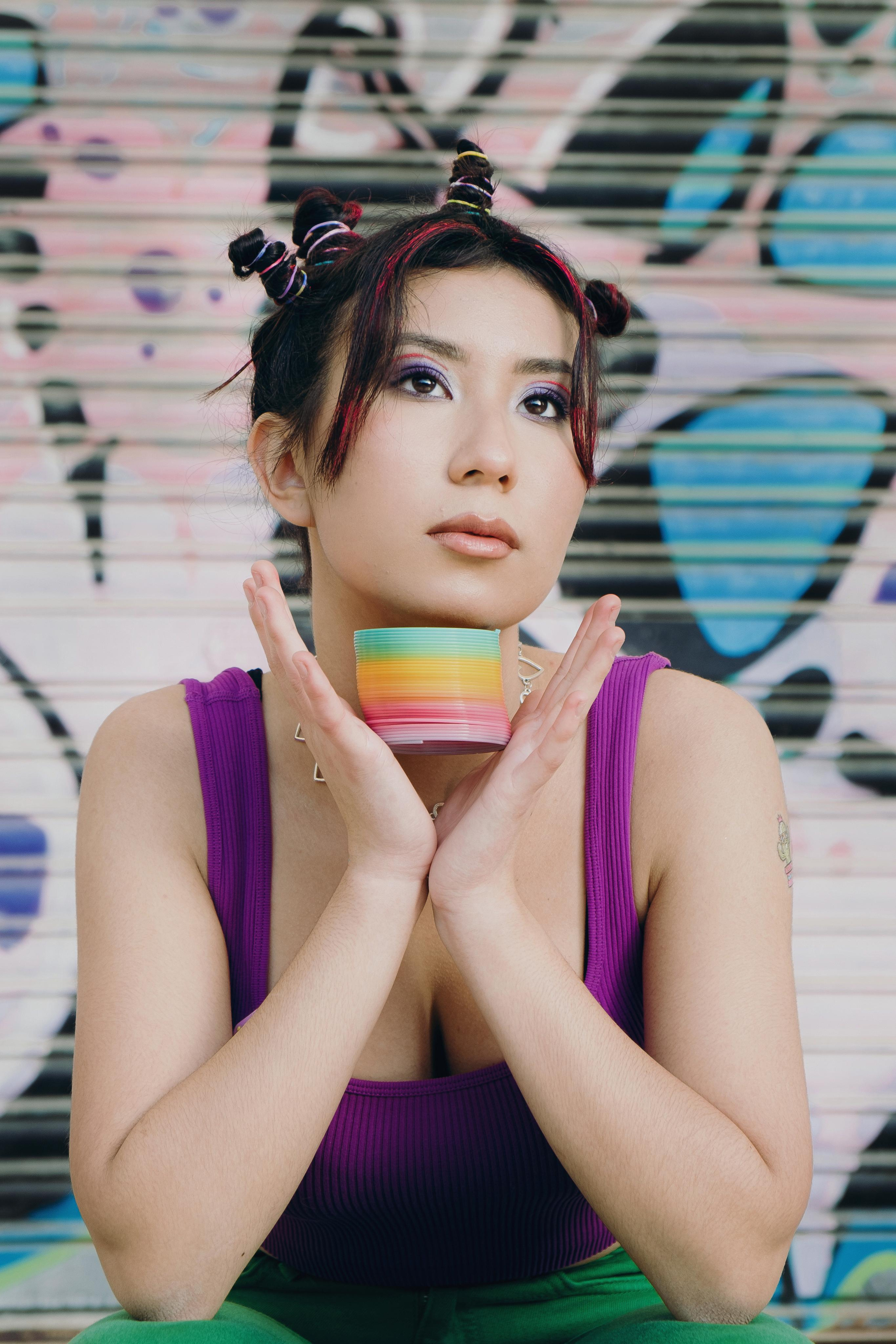 Bright creative photo session in Spain