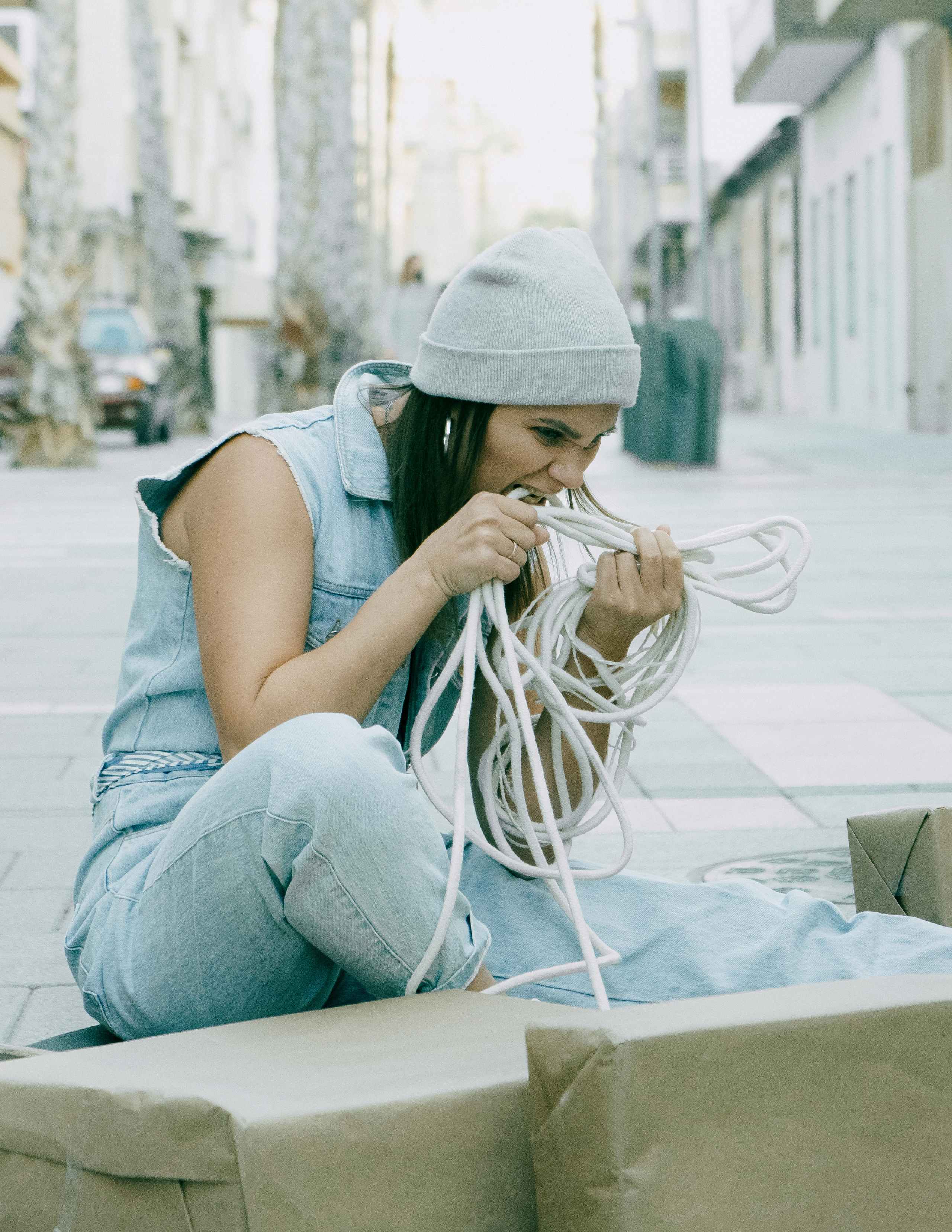 Прогулочная фотосессия в стиле Курьер в Испании