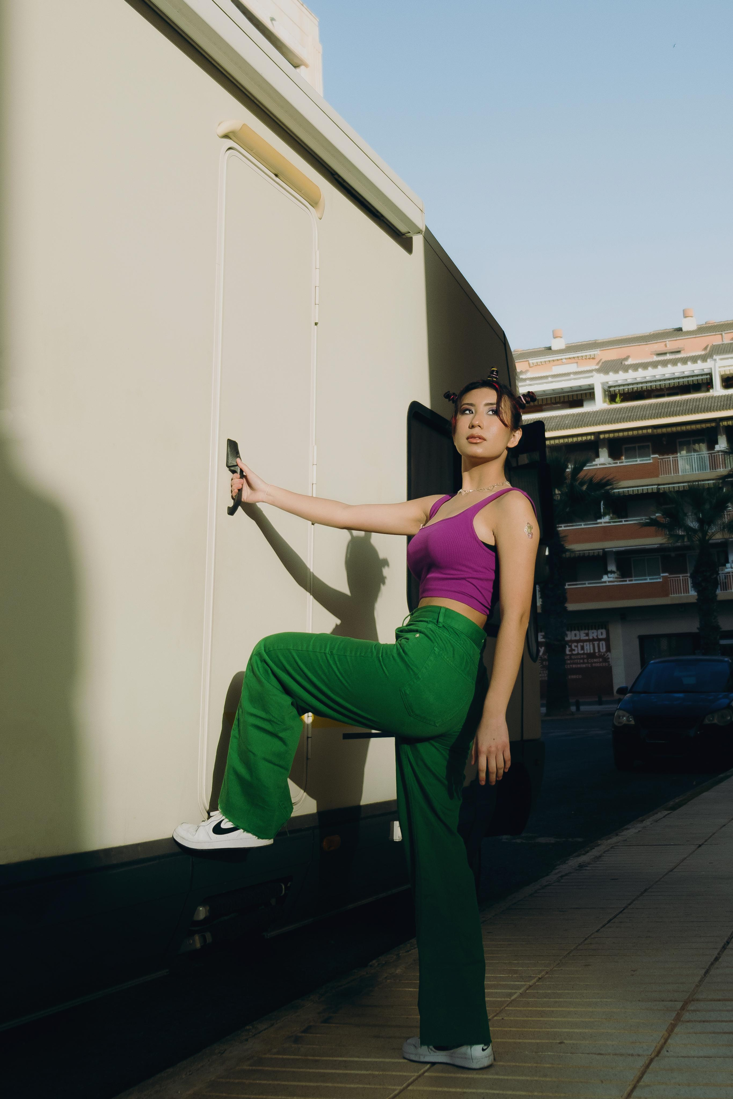 Bright creative photo session in Spain