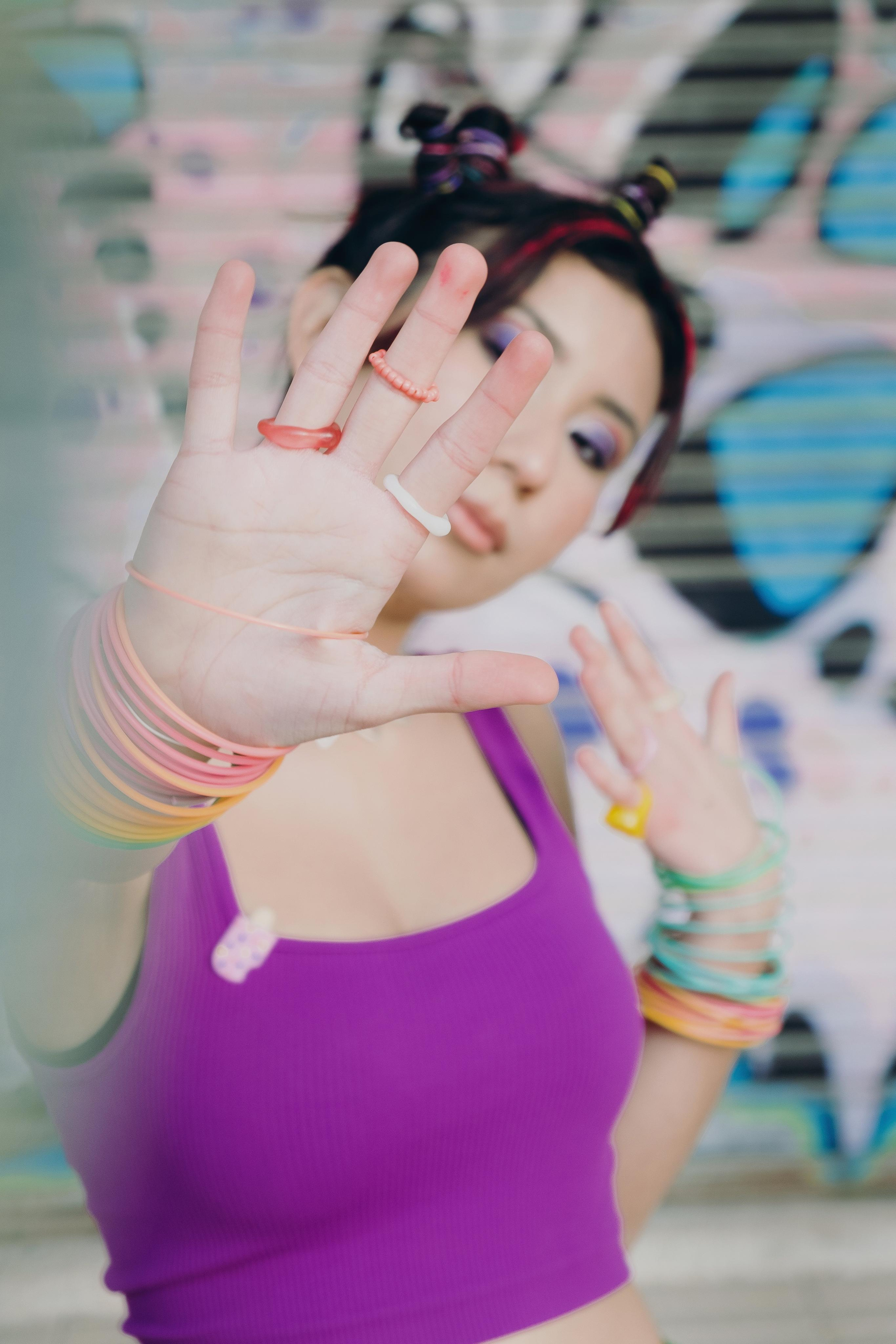 Bright creative photo session in Spain