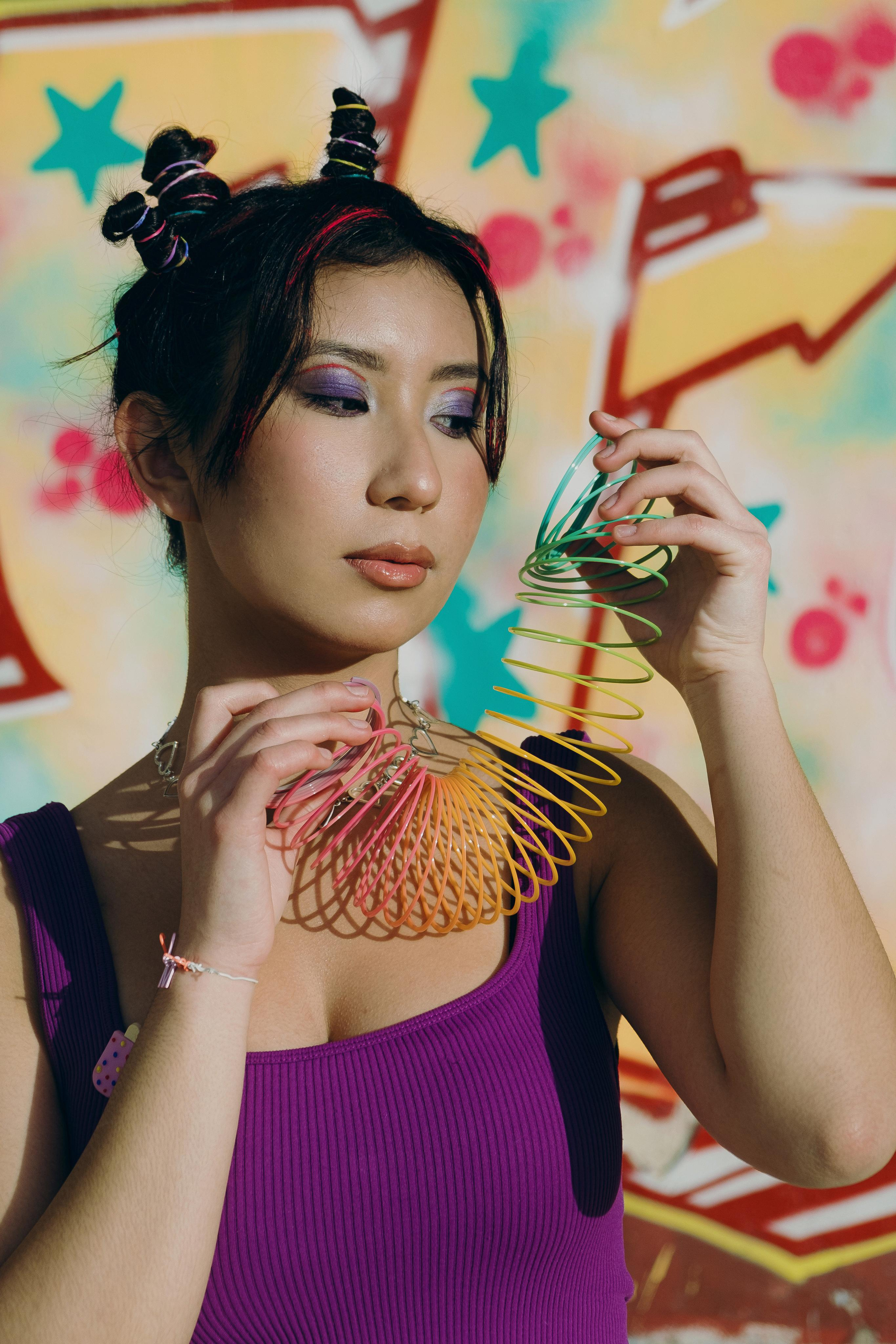 Bright creative photo session in Spain