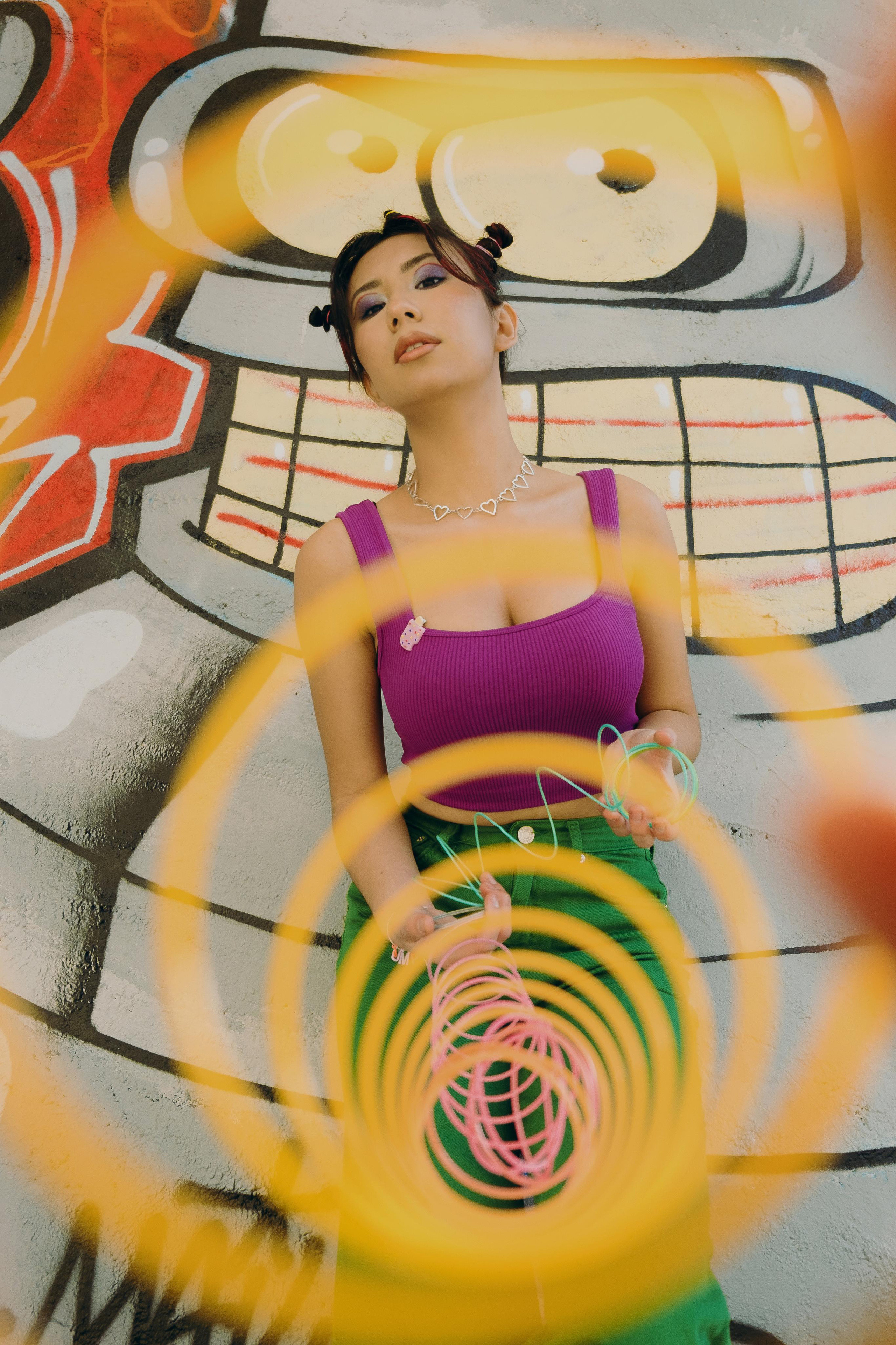 Bright creative photo session in Spain