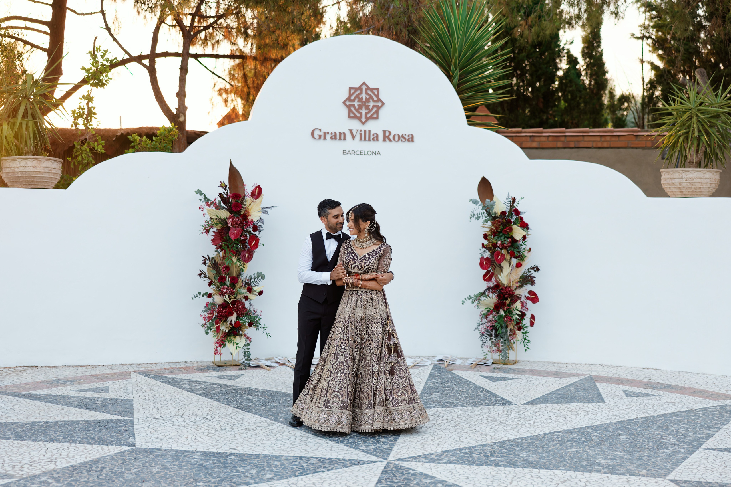 Indian wedding at Gran Villa Rosa, Barcelona