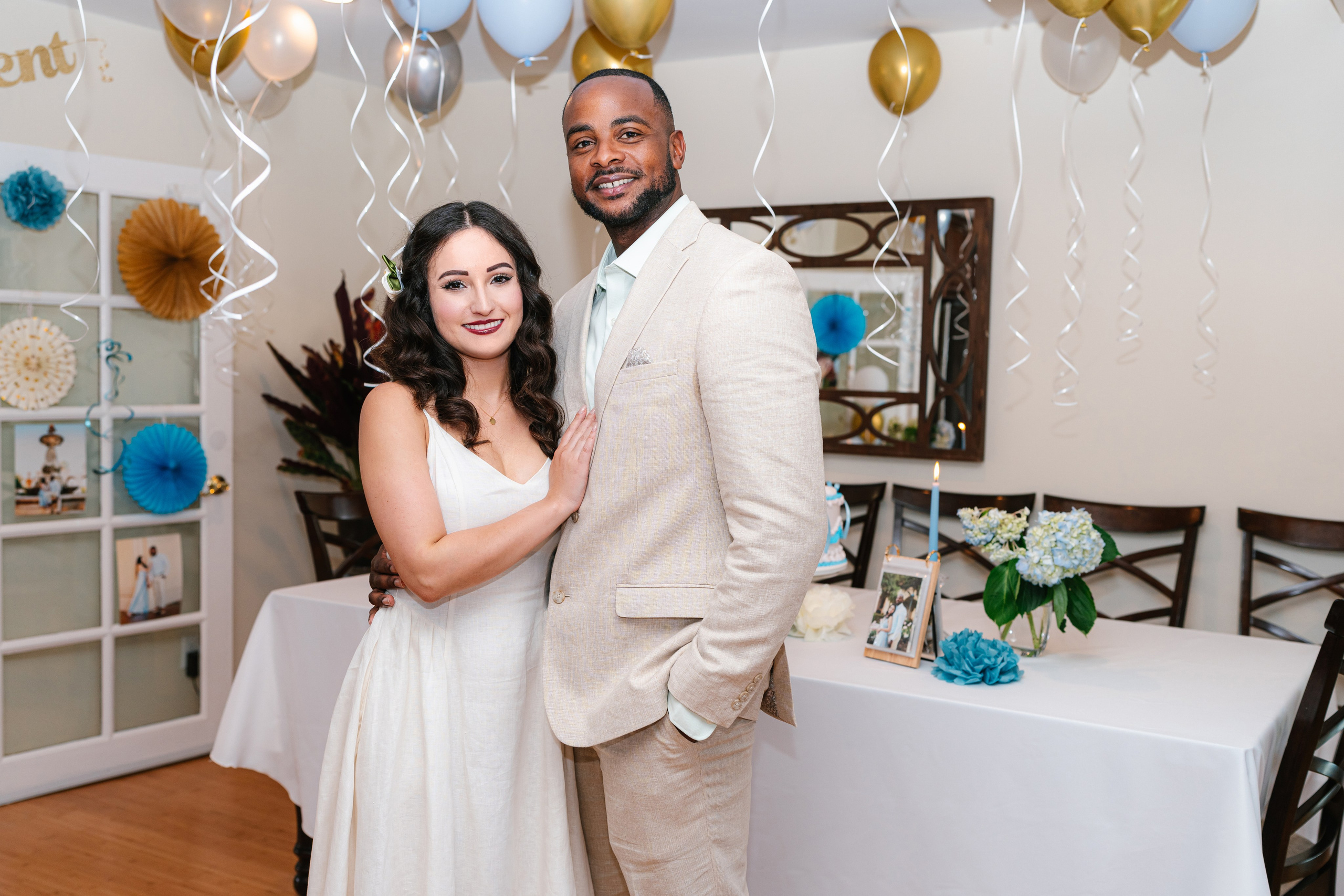 Santa Clarita engagement photography session with couple smiling together in natural light