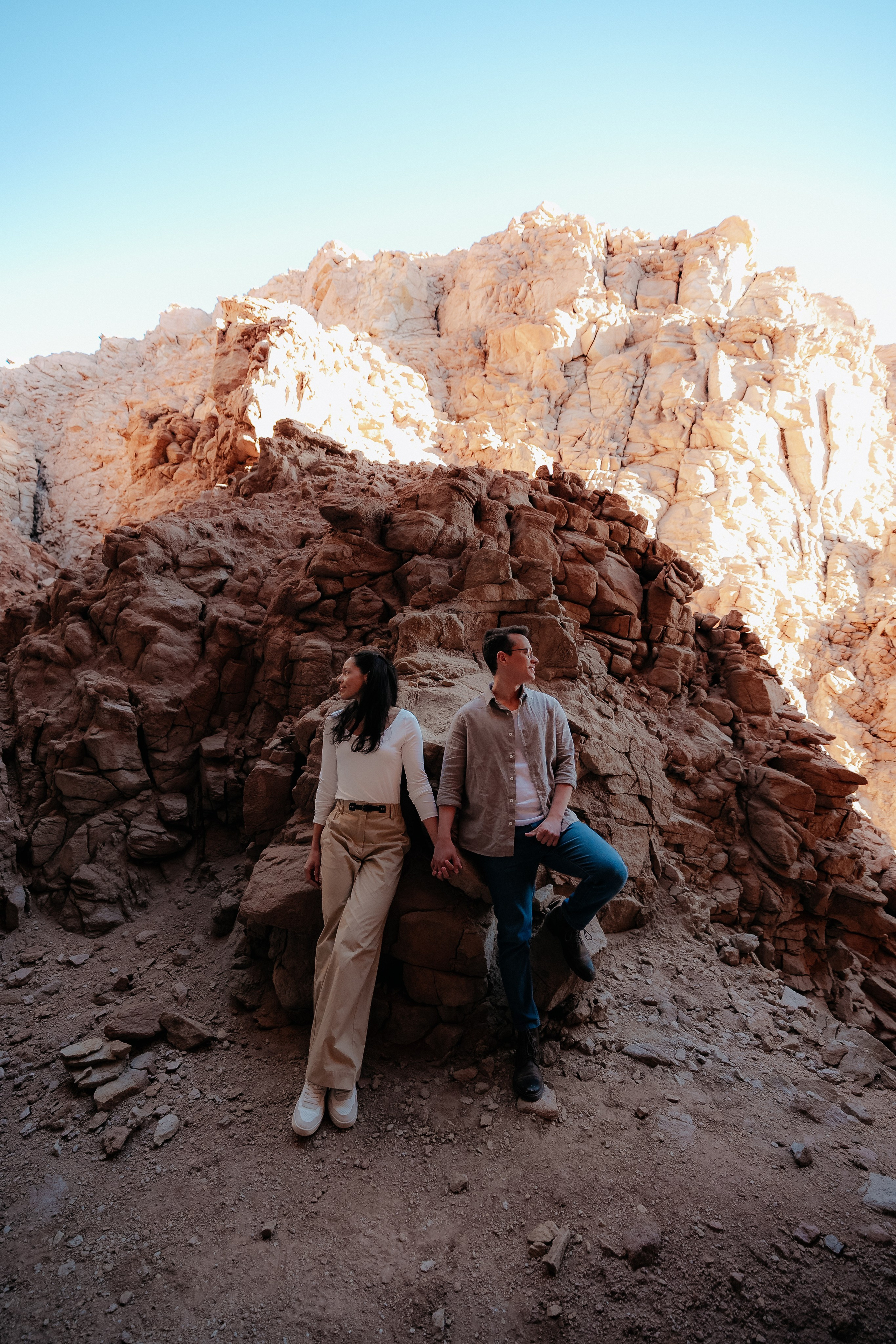 Sessão casual no Vale dos Cogumelos. Fotógrafo em San Pedro de Atacama