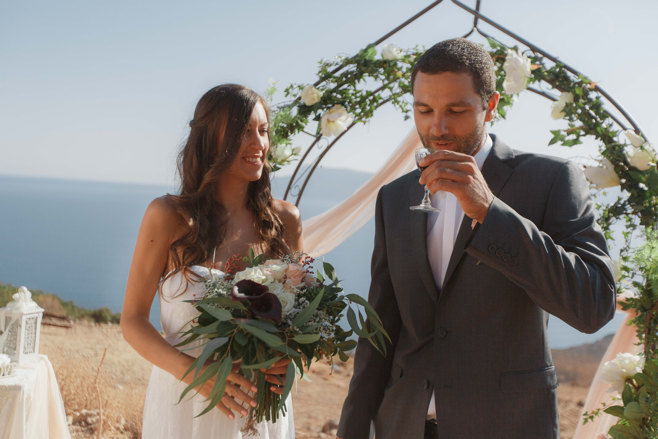 Marino & Steffi, Crete. Denny Savon — Photographer in Santorini | Weddings, Love Stories & Flying Dress